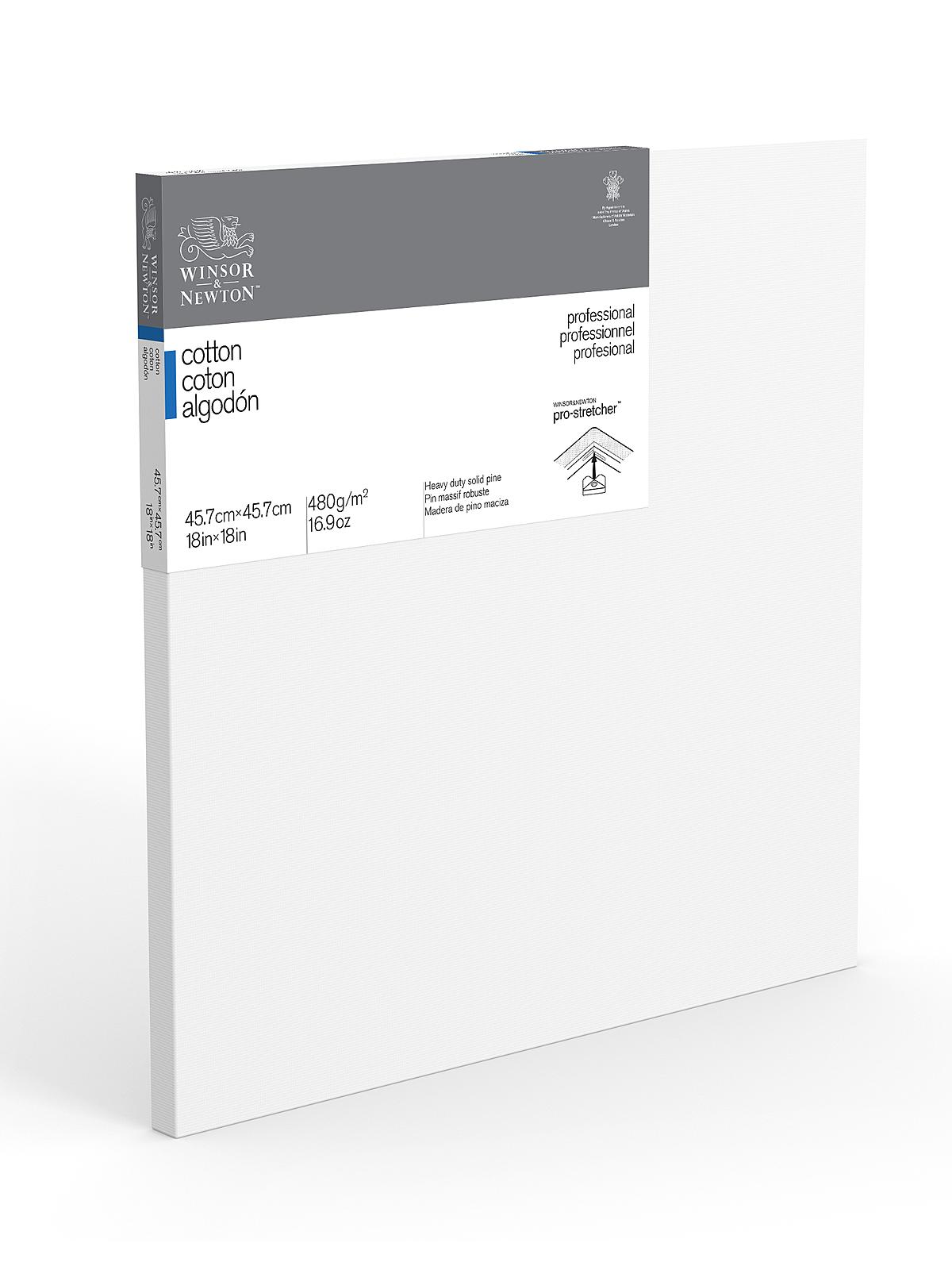 Professional Cotton Stretched Canvas Traditional 18 in. x 18 in.