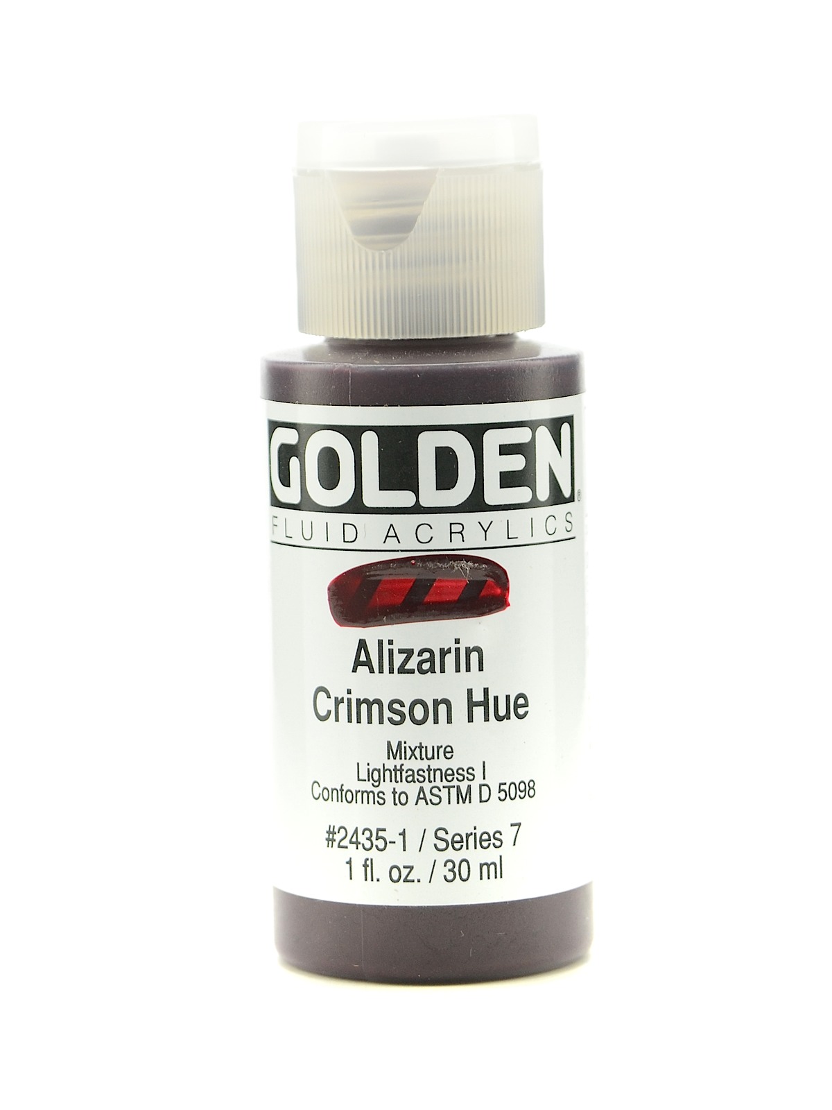 Fluid Acrylics historical alizarin crimson hue 1 oz.