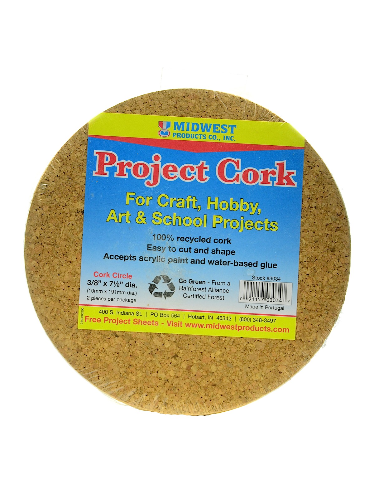 Project Cork Circles 3 8 In. X 7 1 2 In. Pack Of 2