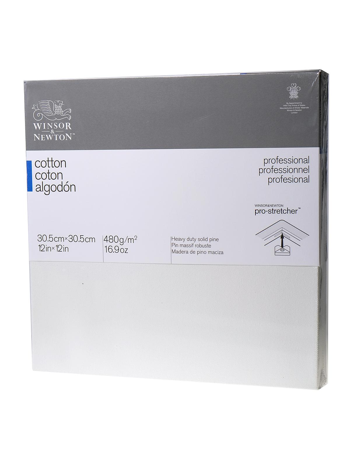 Professional Cotton Stretched Canvas Deep Edge 12 in. x 12 in.