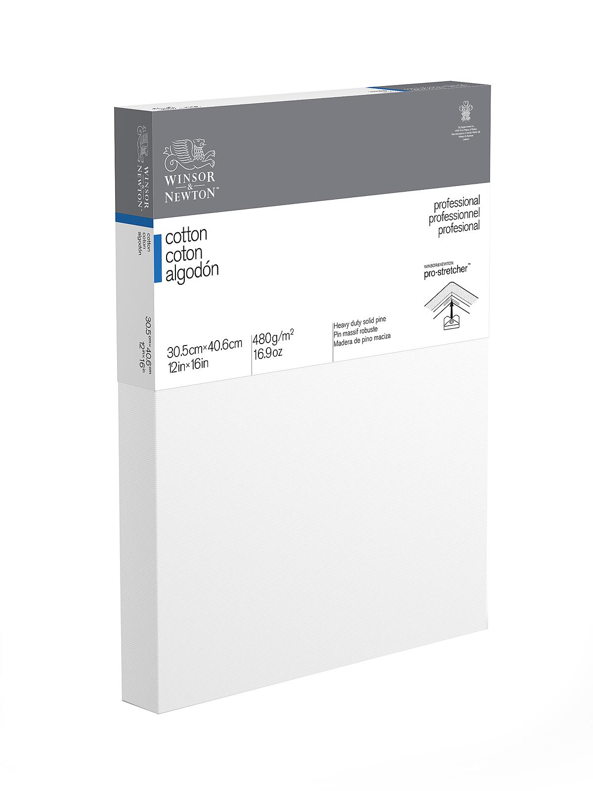 Professional Cotton Stretched Canvas Deep Edge 12 in. x 16 in.