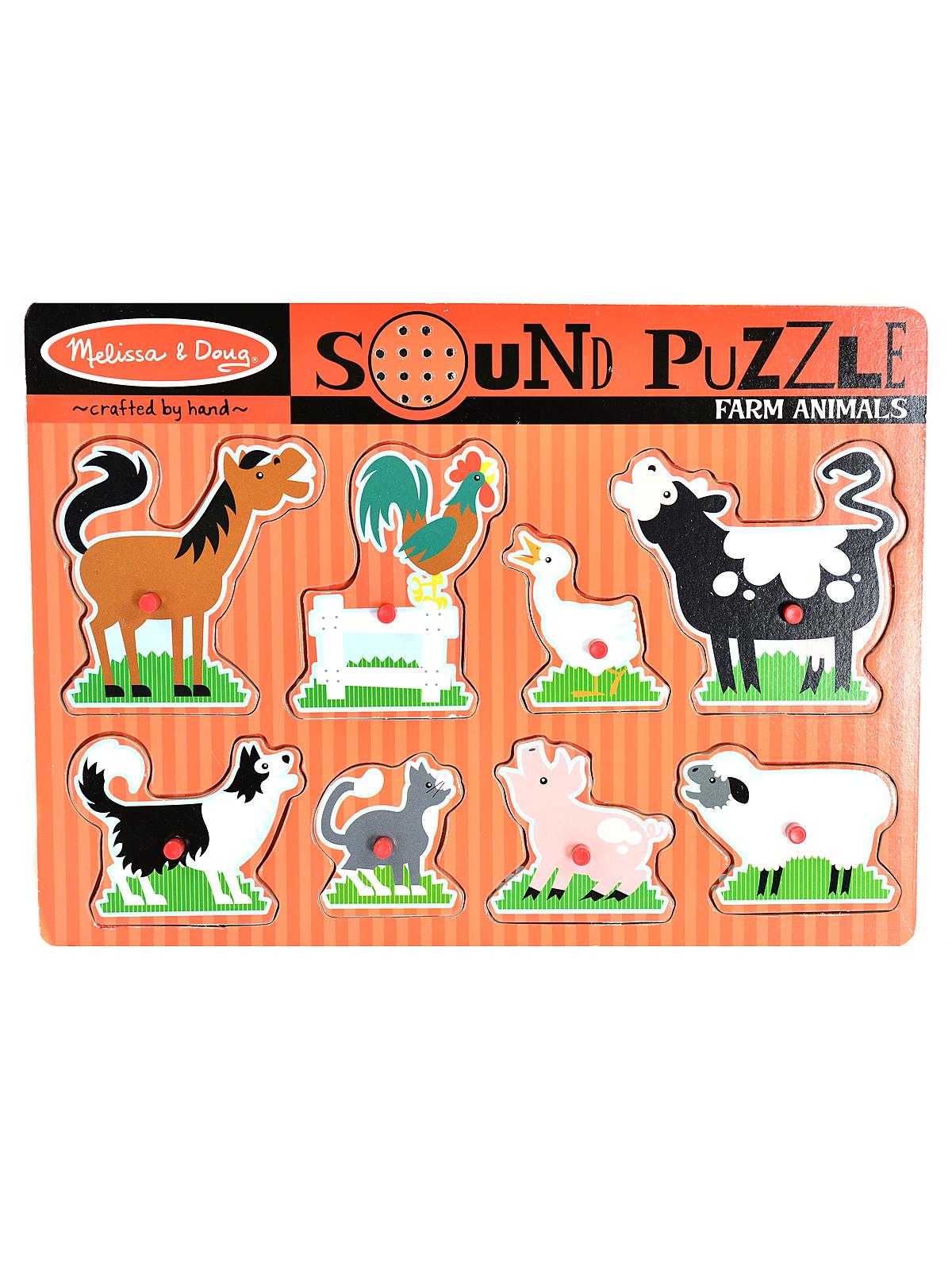 Sound Puzzles farm animals 8 pieces