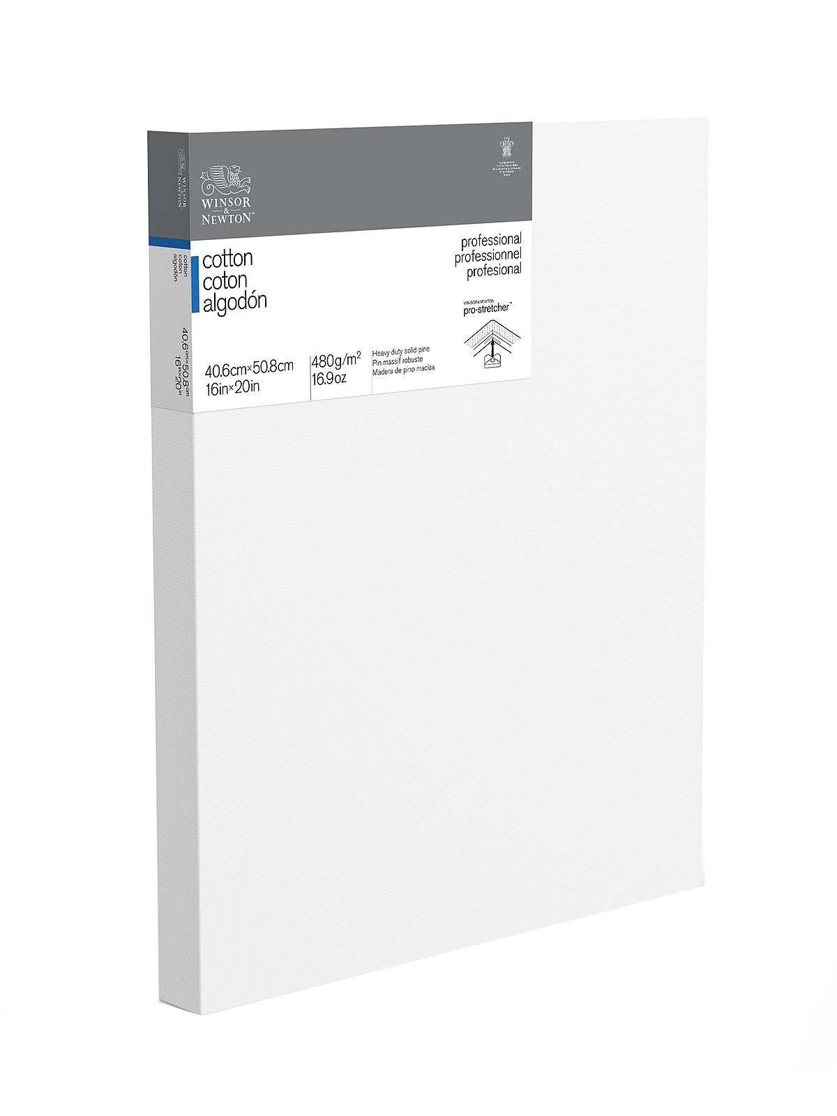Professional Cotton Stretched Canvas Deep Edge 16 in. x 20 in.