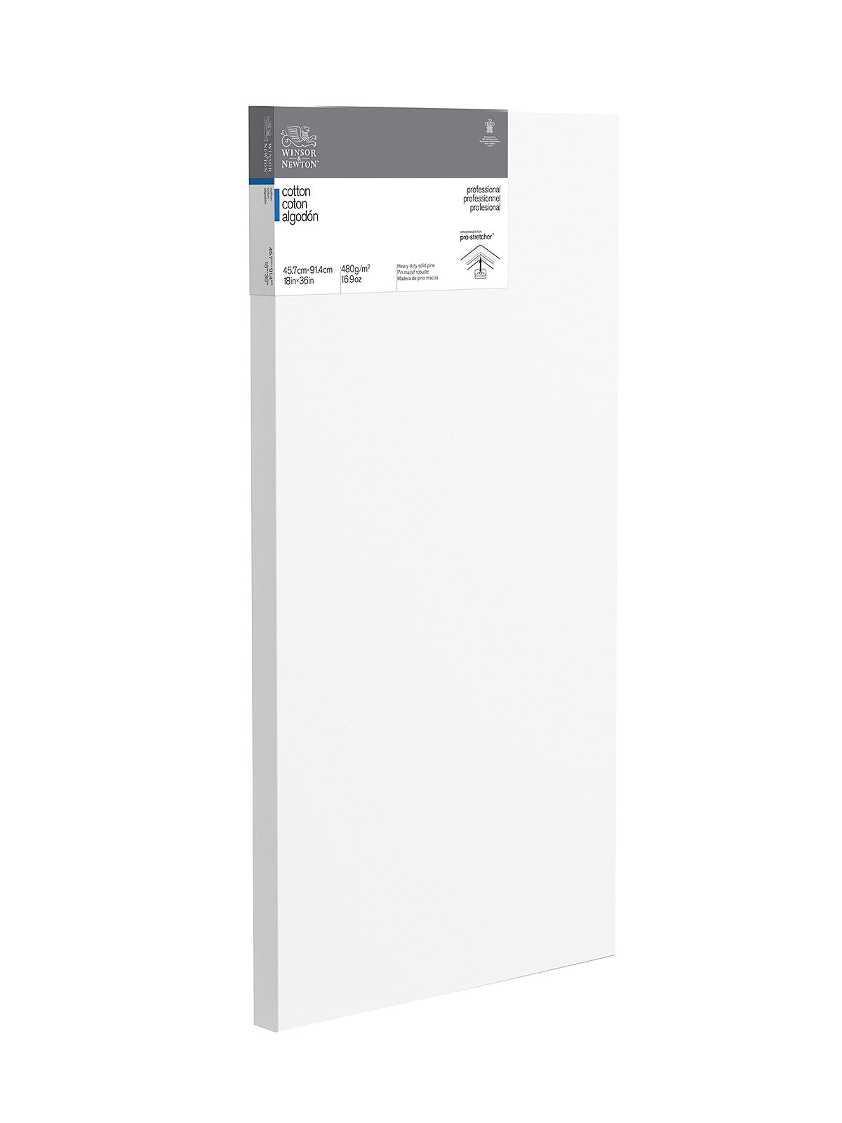 Professional Cotton Stretched Canvas Deep Edge 18 in. x 36 in.