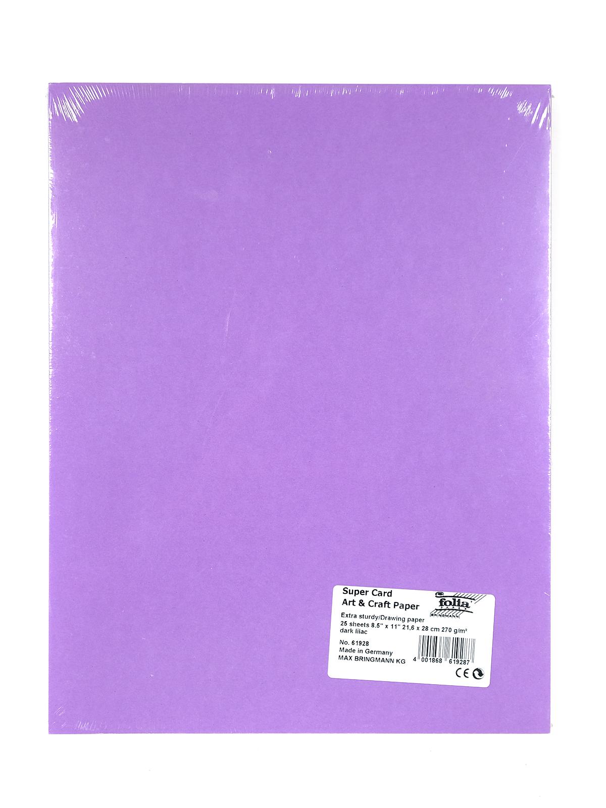 Art Card dark lilac 8.5 in. x 11 in.