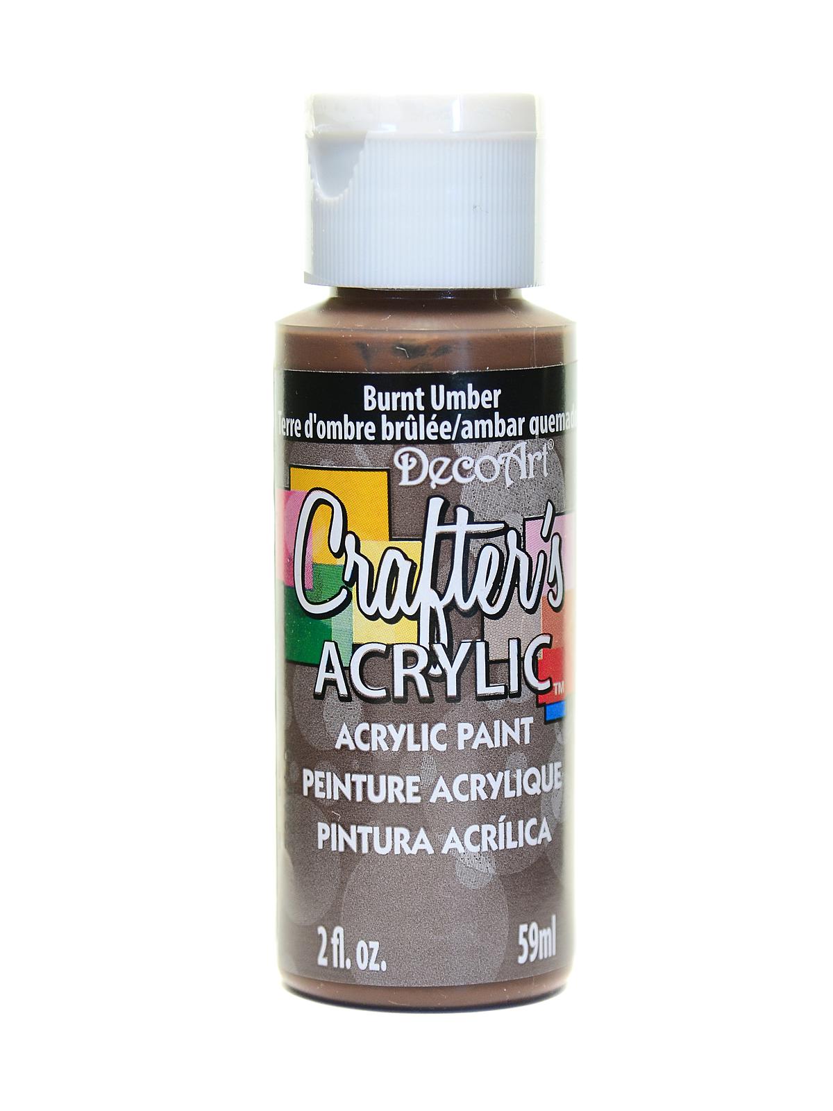 Crafters Acrylic 2 Oz Burnt Umber