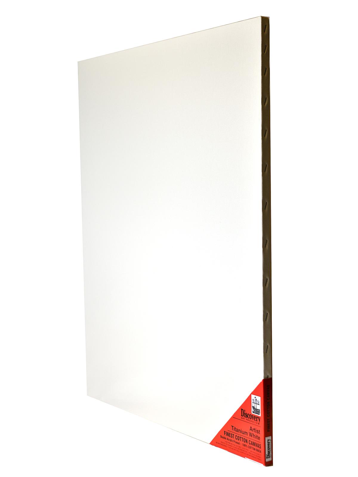 Finest Stretched Cotton Canvas white 22 in. x 28 in. each