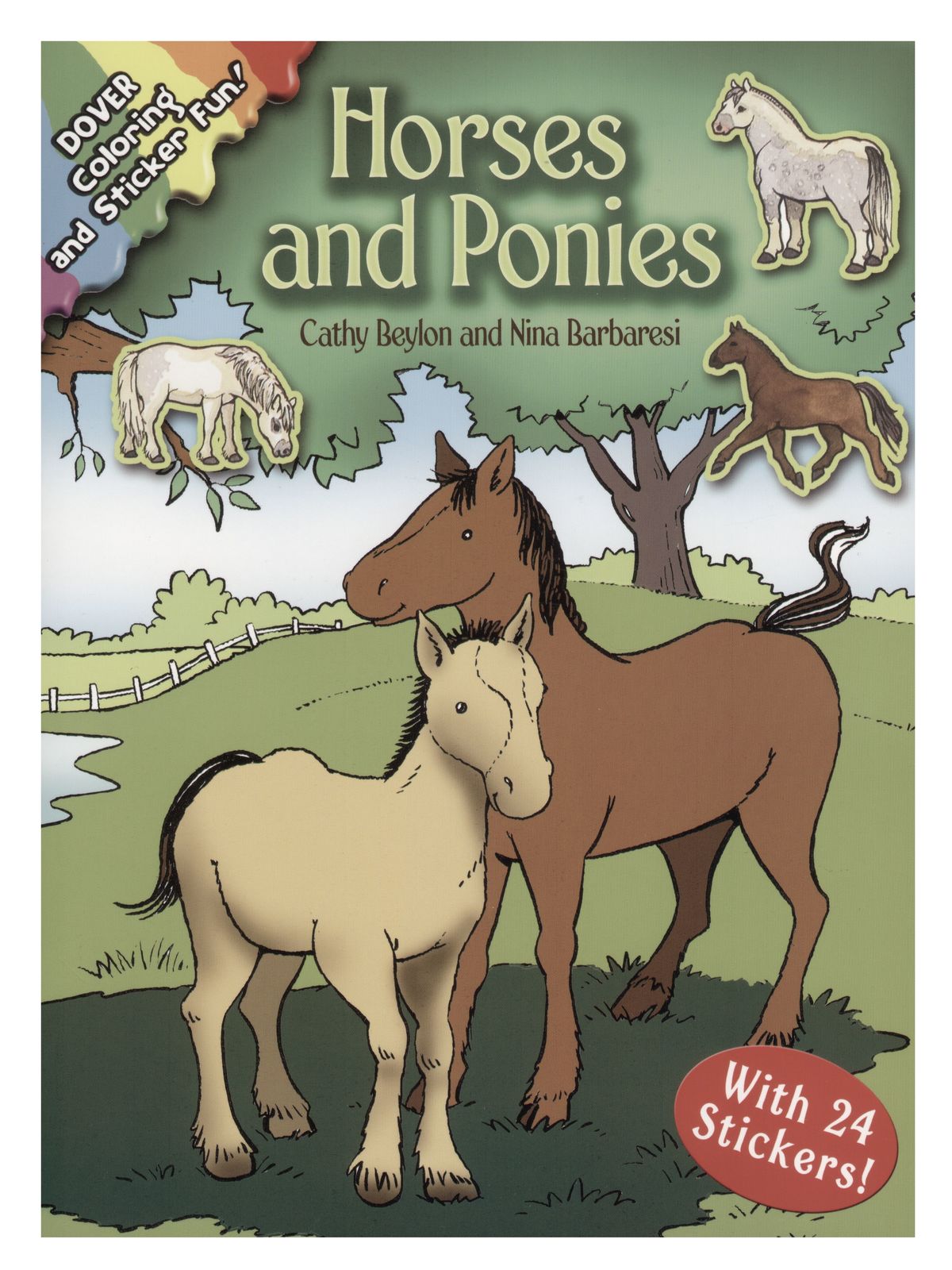 Horses and Ponies: Coloring and Sticker Fun Horses and Ponies: Coloring and Sticker Fun
