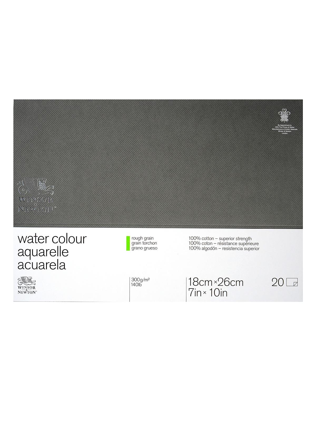 Professional Water Colour Paper Blocks 140 lb. rough 7 in. x 10 in.