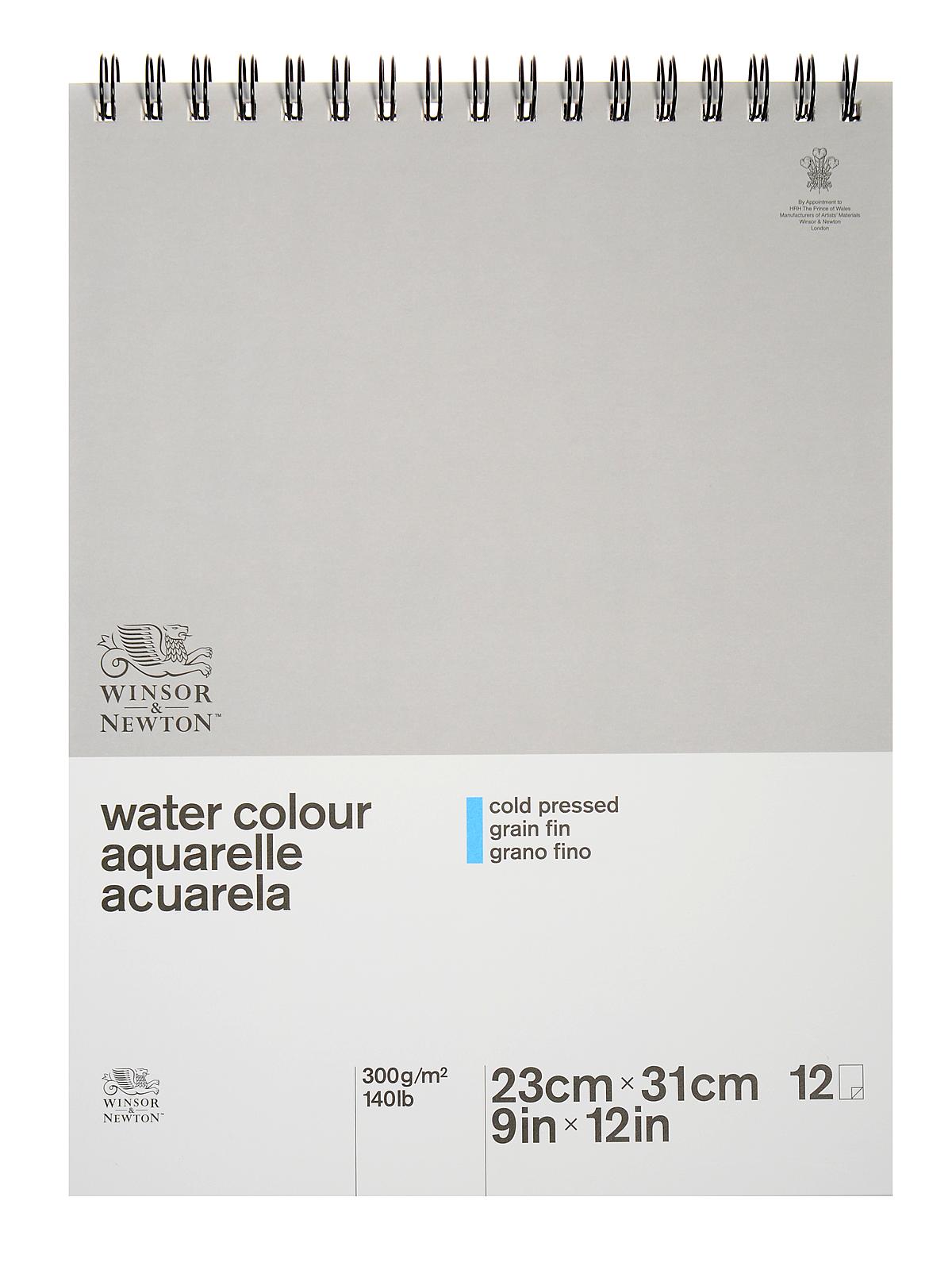 Classic Water Colour Paper Pads 140 lb. cold press spiral bound 9 in. x 12 in.