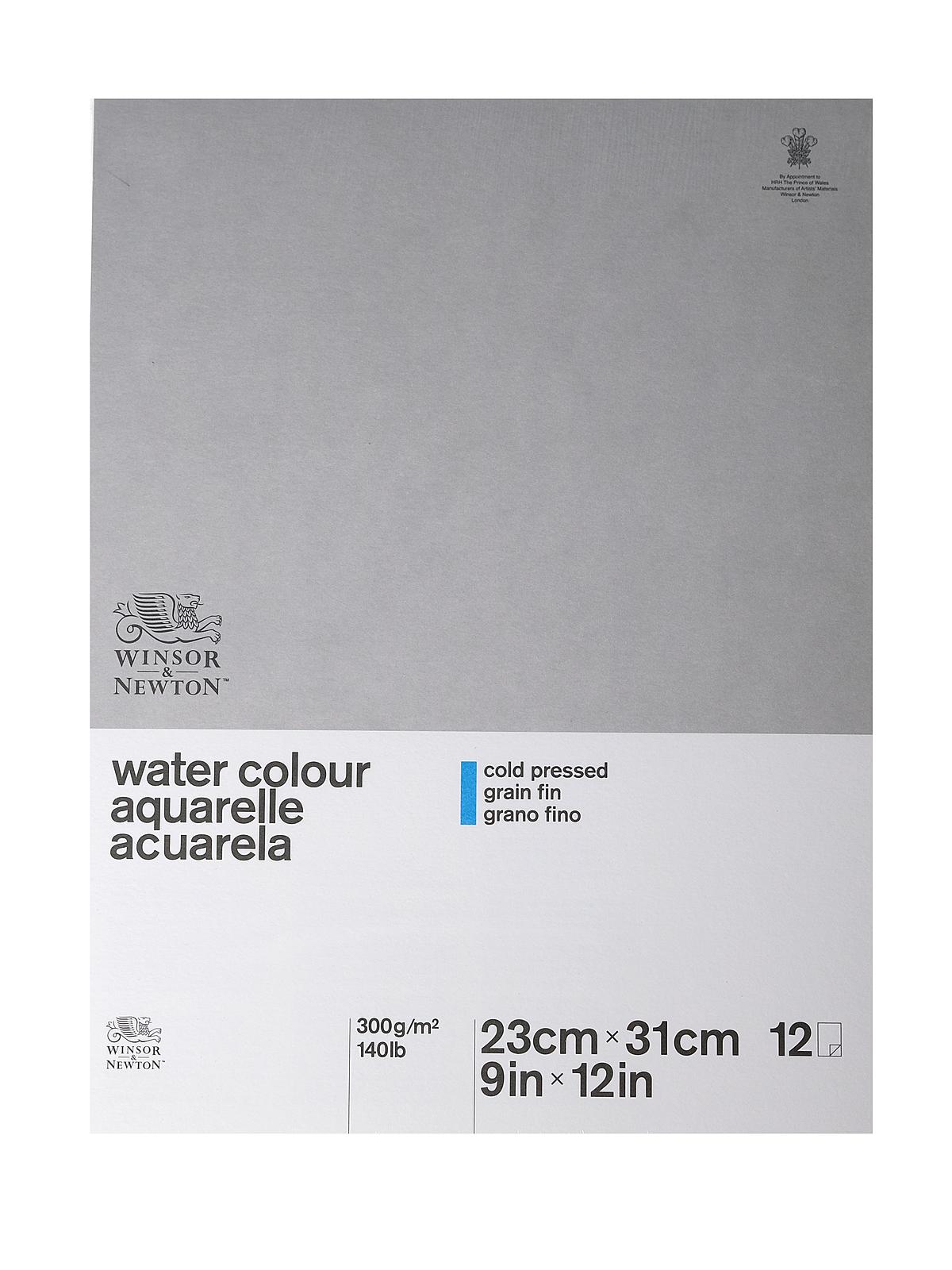 Classic Water Colour Paper Pads 140 lb. cold press side glued 9 in. x 12 in.