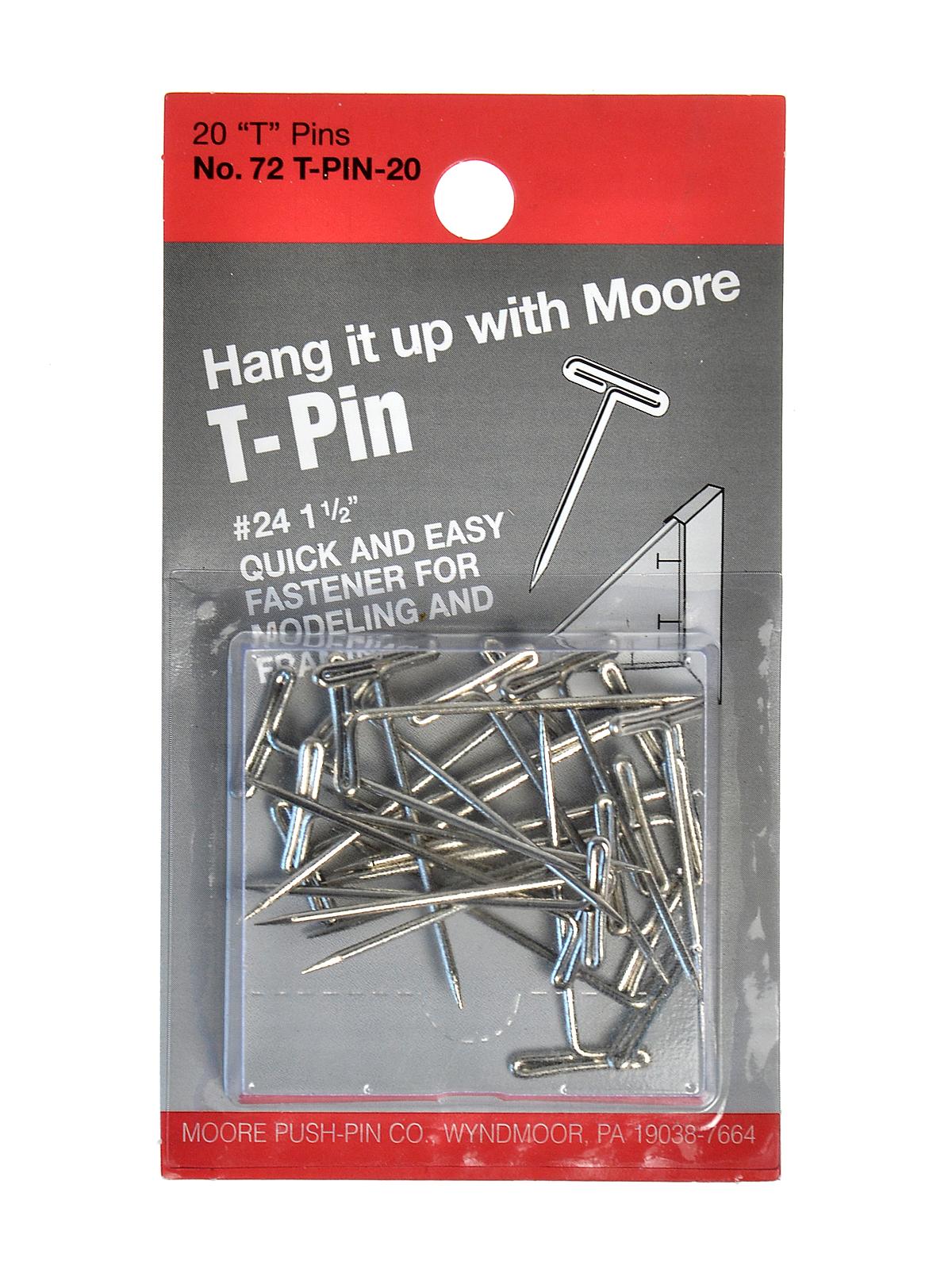 T-pins Pack Of 20