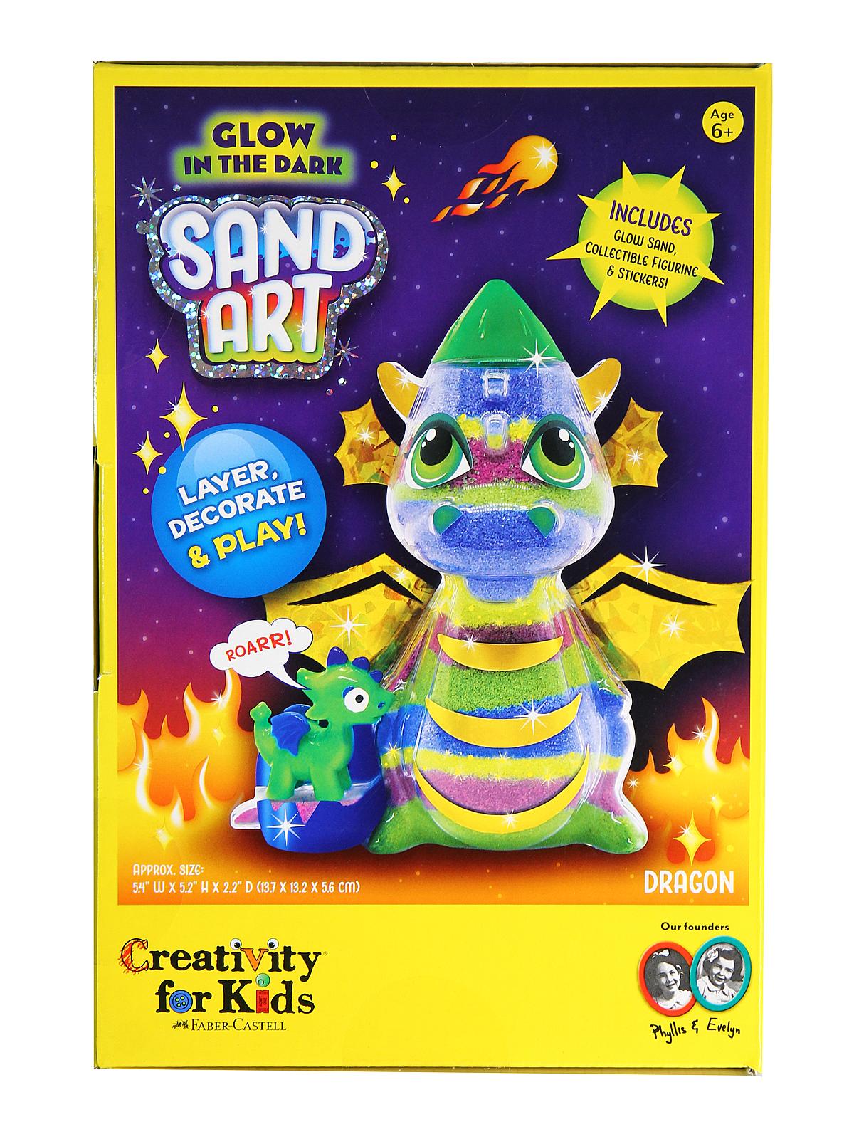 Glow In The Dark Sand Art Dragon Kit
