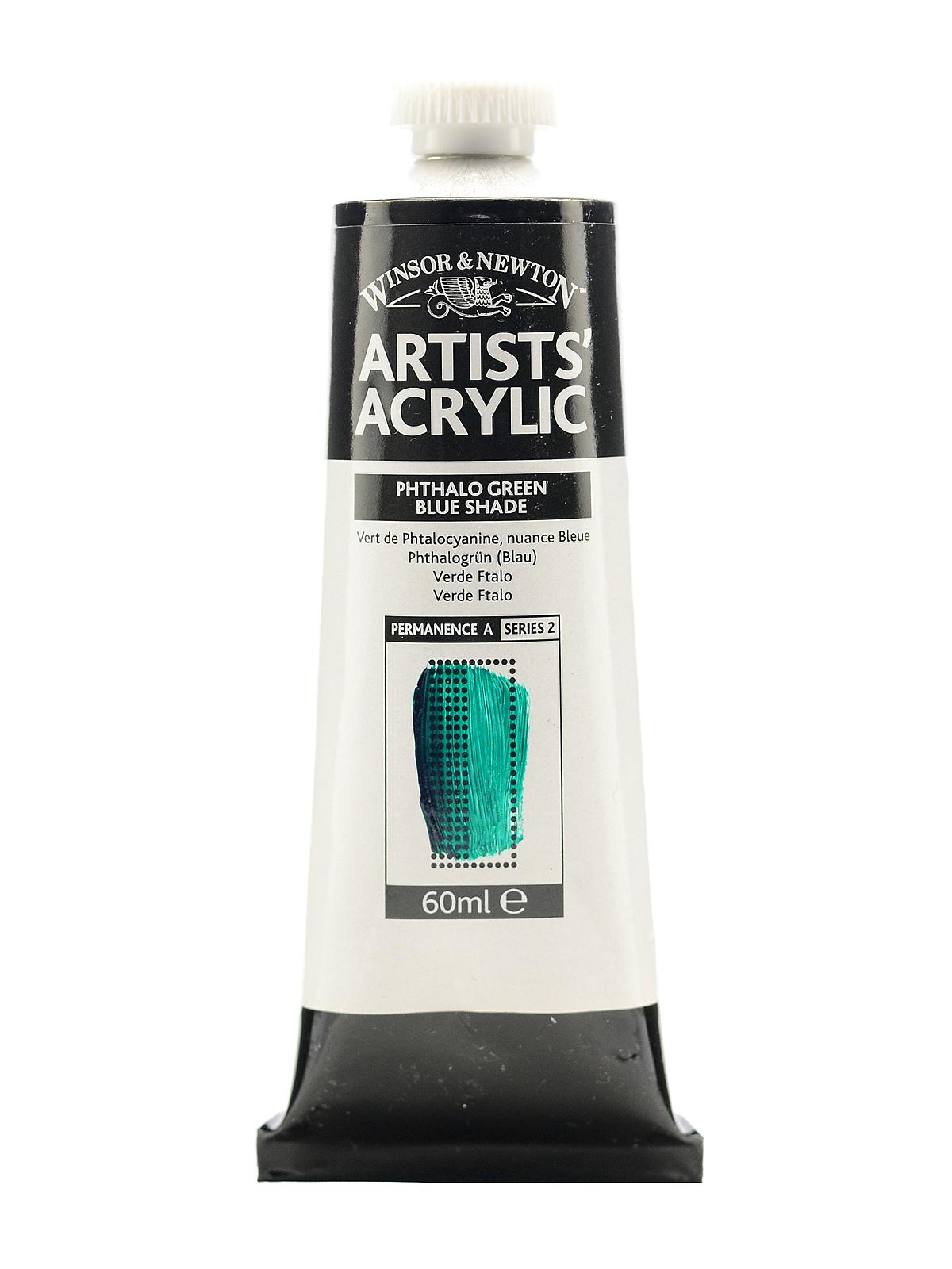 Professional Acrylic Colours phthalo green blue shade 60 ml 522