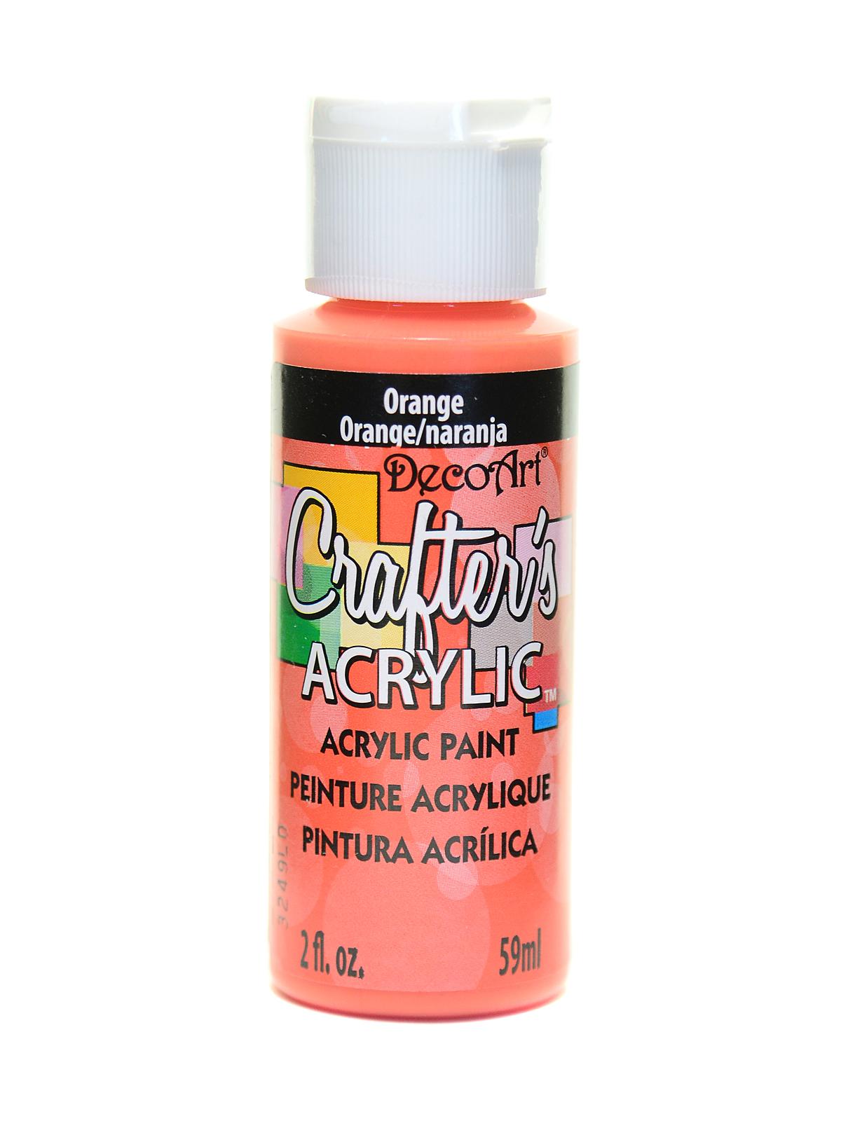 Crafters Acrylic 2 oz orange