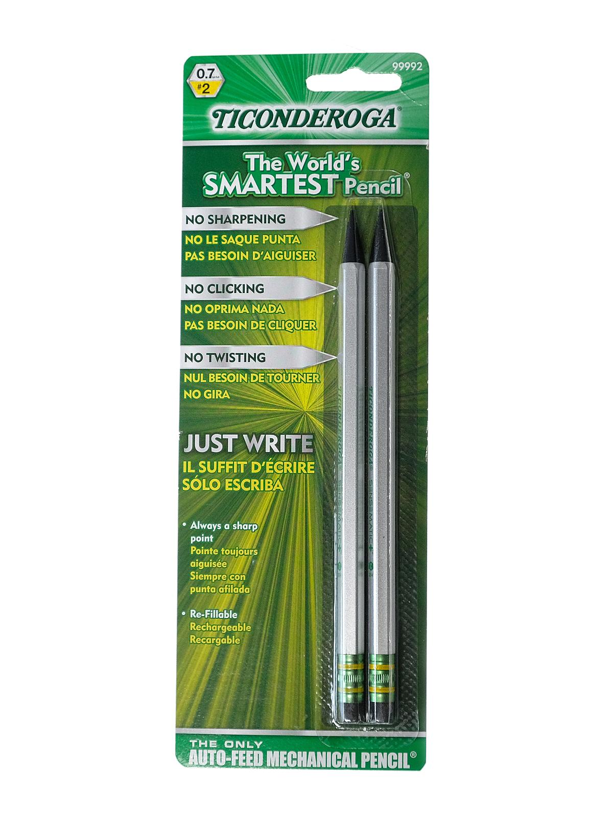 Sensematic Disposable Automatic Pencil 0.7 Mm Pack Of 2