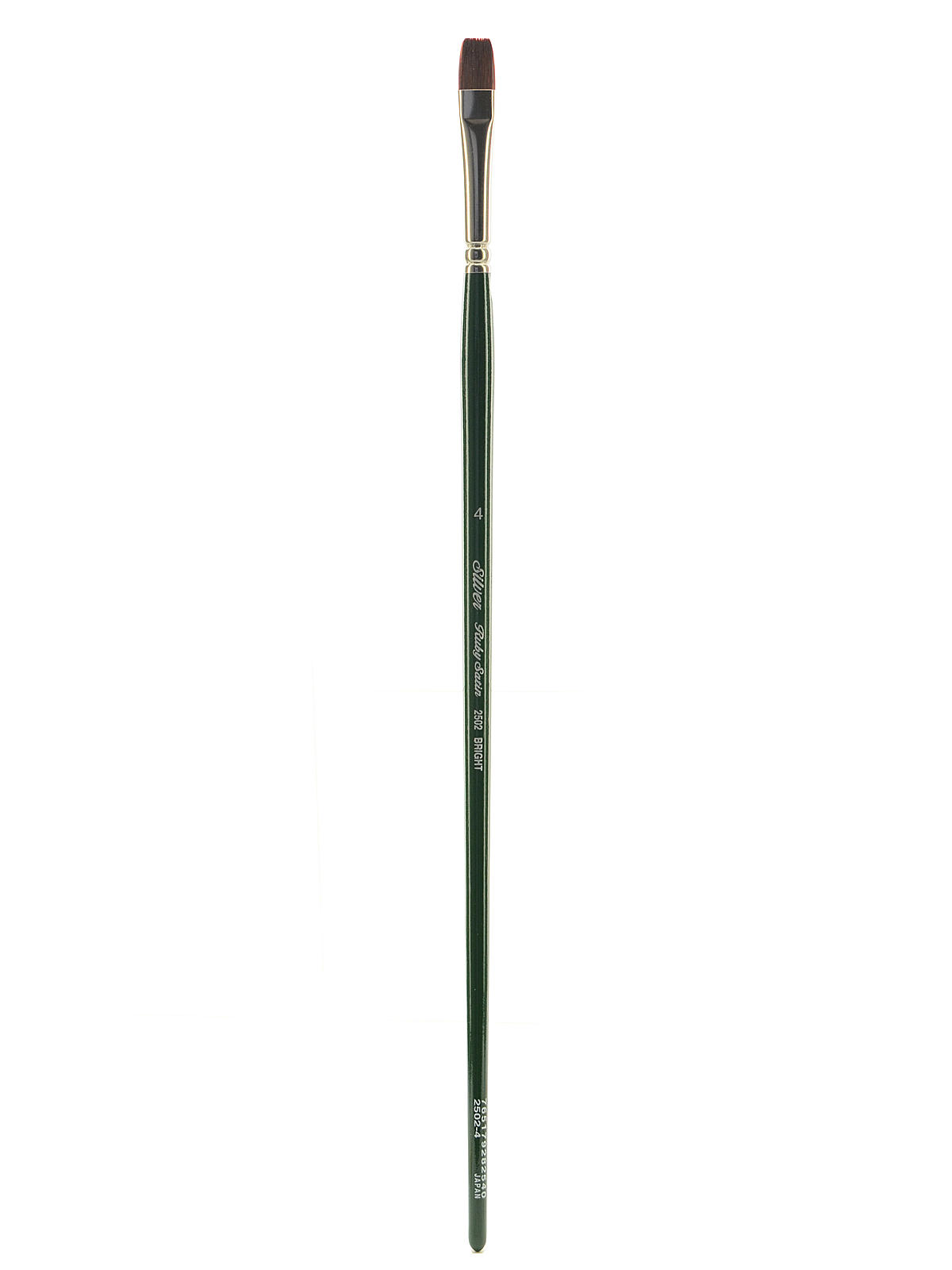 Ruby Satin Series Synthetic Brushes Long Handle 4 bright 2502
