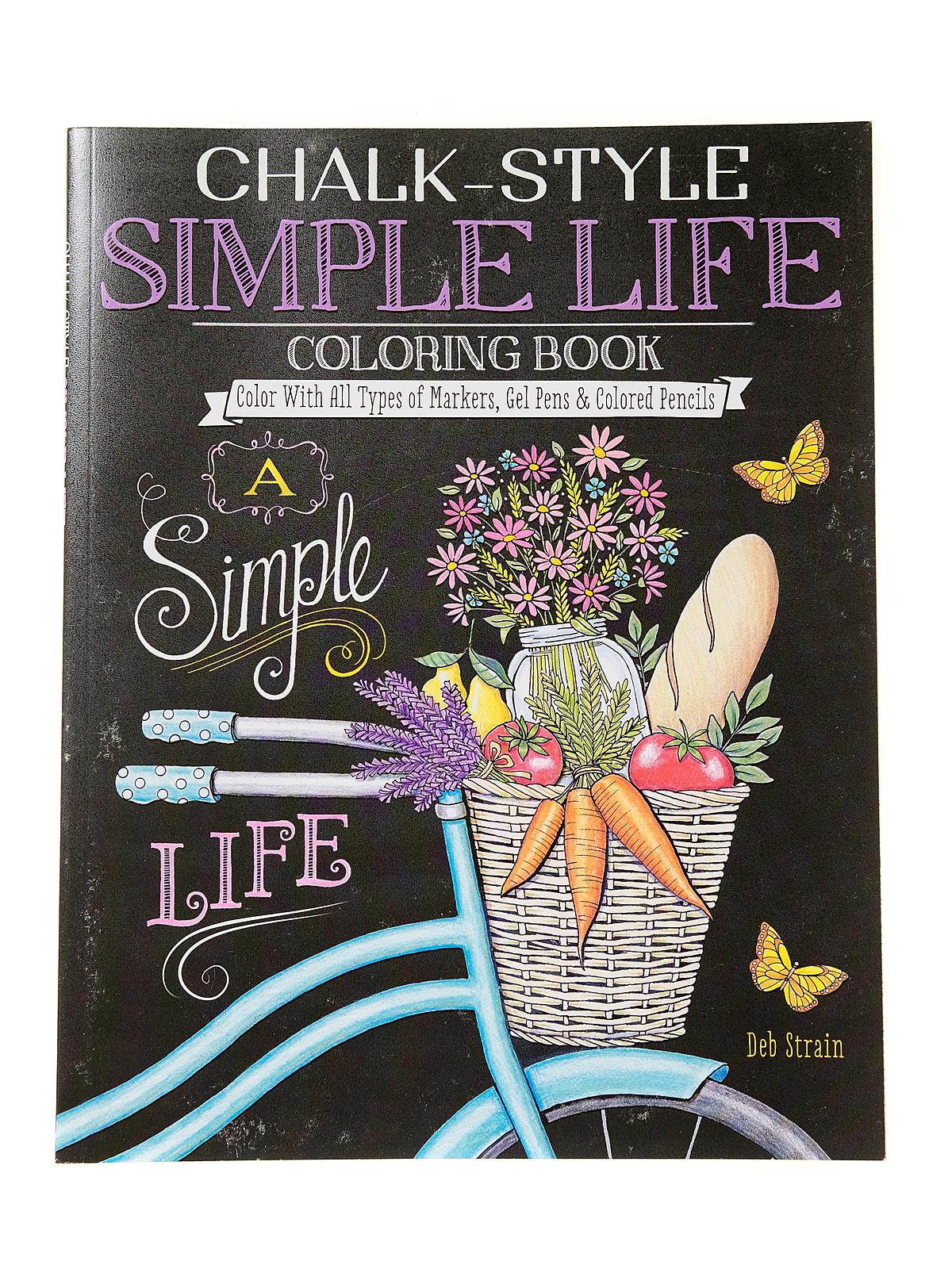Chalk-style Coloring Simple Life