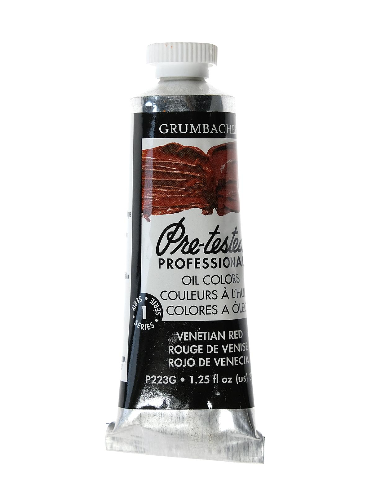 Pre-Tested Artists Oil Colors Venetian red P223 1.25 oz.