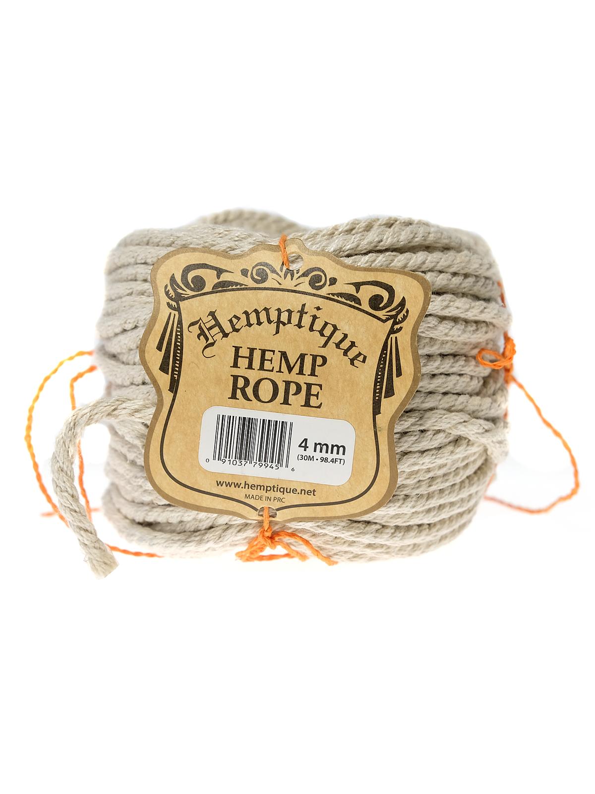 Hemp Twisted Rope Coils 30m natural