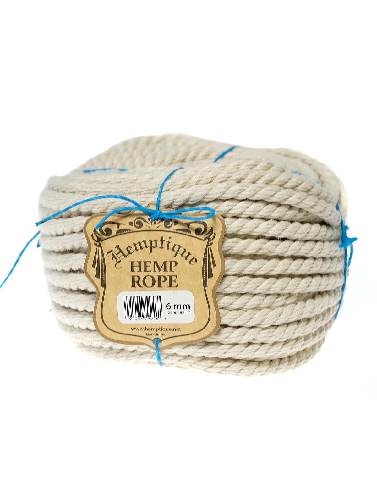 Hemp Twisted Rope Coils 25m Natural