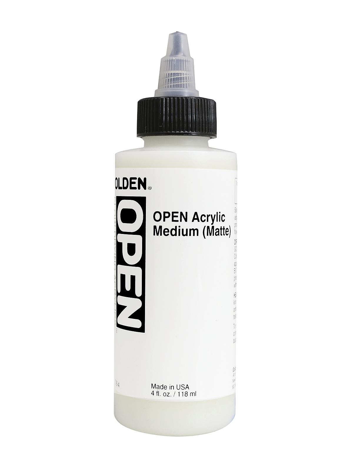 OPEN Acrylic Mediums medium matte 4 oz.