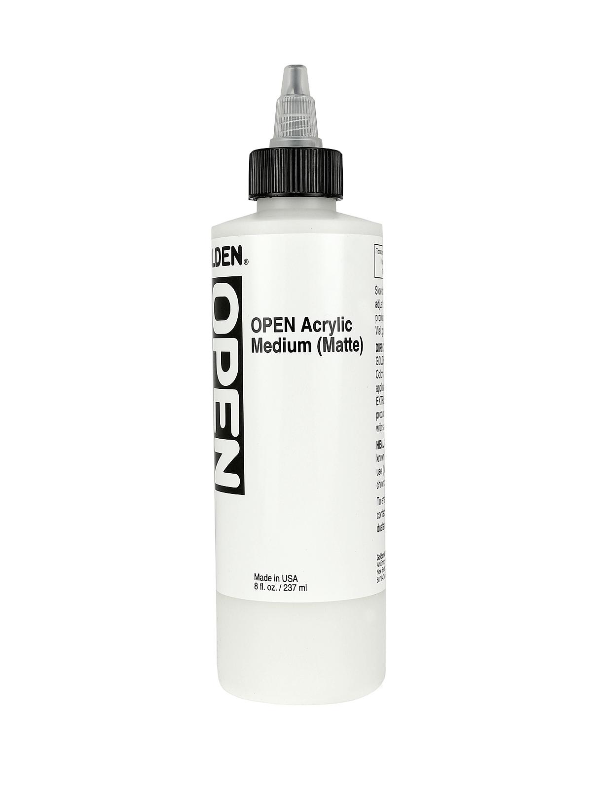 OPEN Acrylic Mediums medium matte 8 oz.