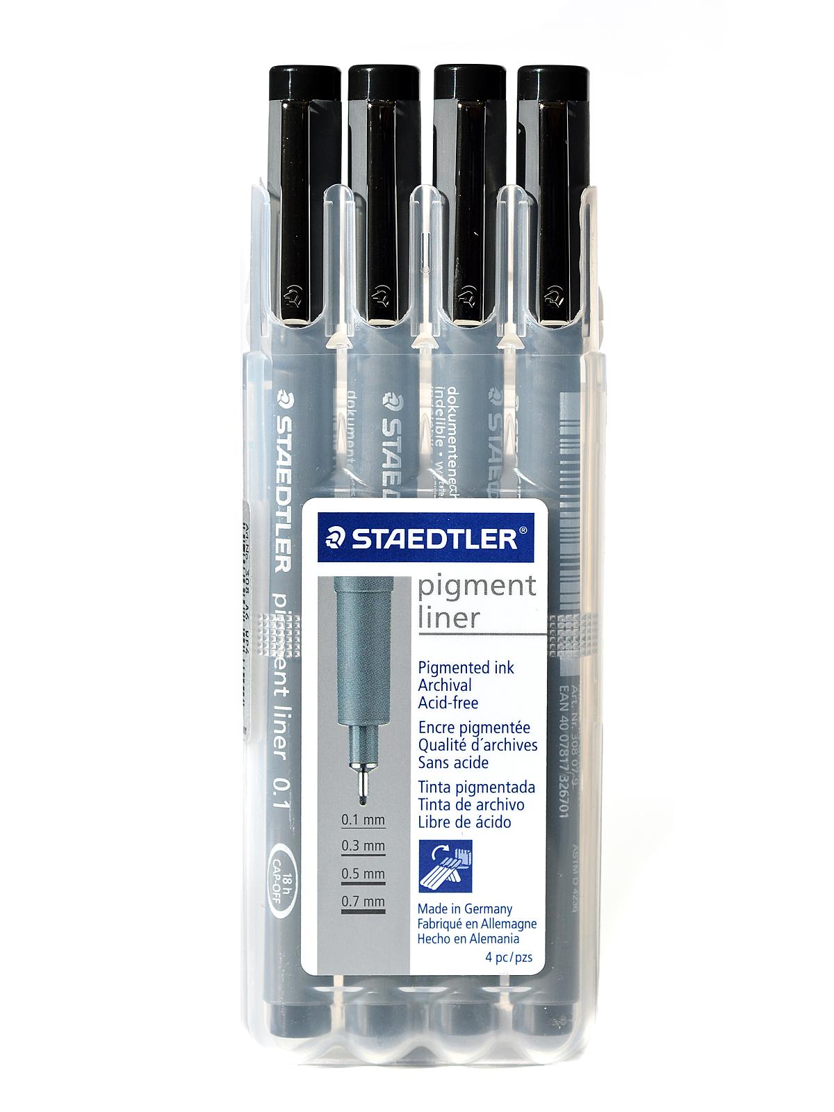 Pigment Liner Sketch Pen Set set of 4
