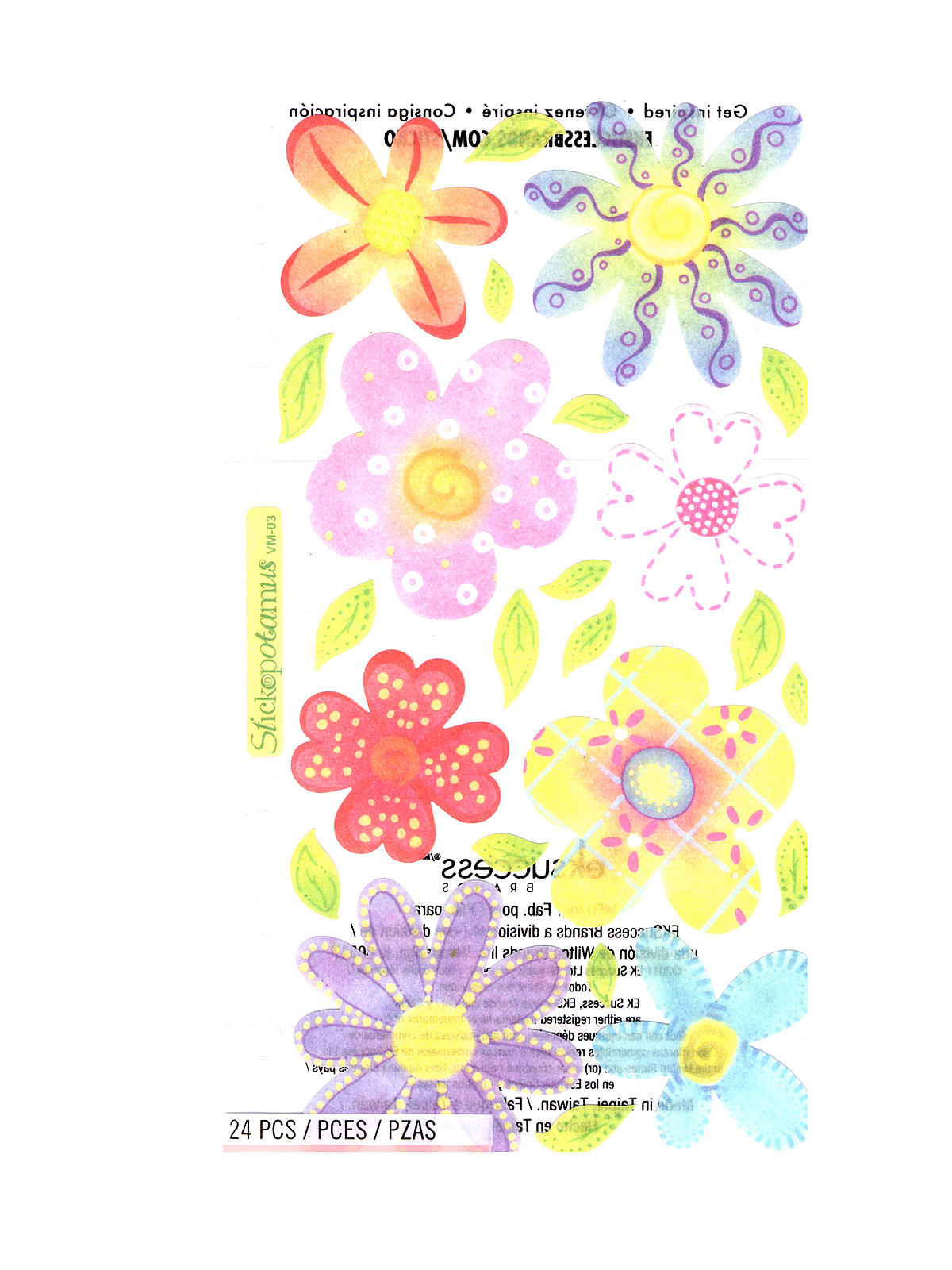 Classic Stickers daisies 15 pieces