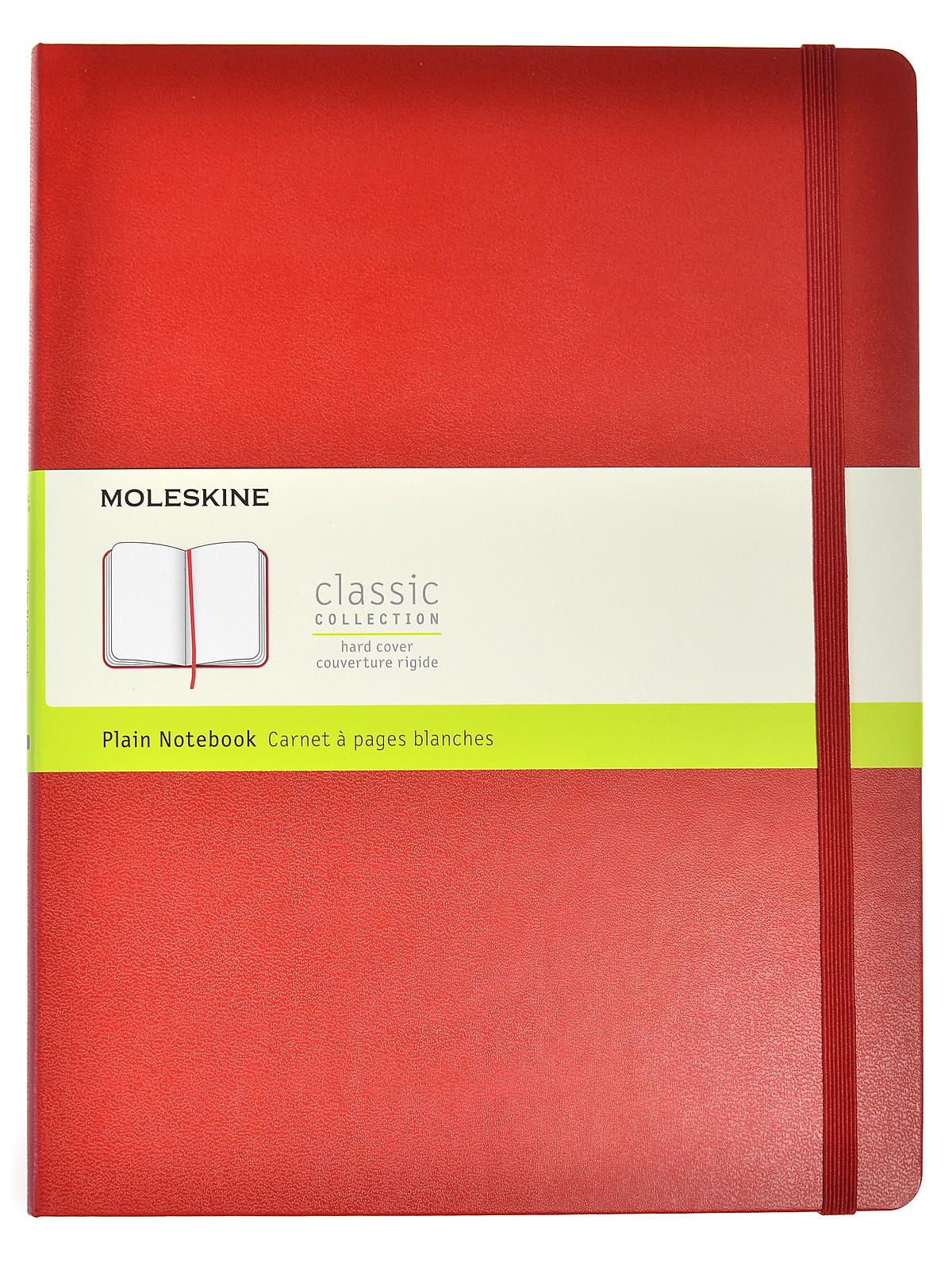Classic Hard Cover Notebooks red 7 1 2 in. x 9 3 4 in. 192 pages, unlined