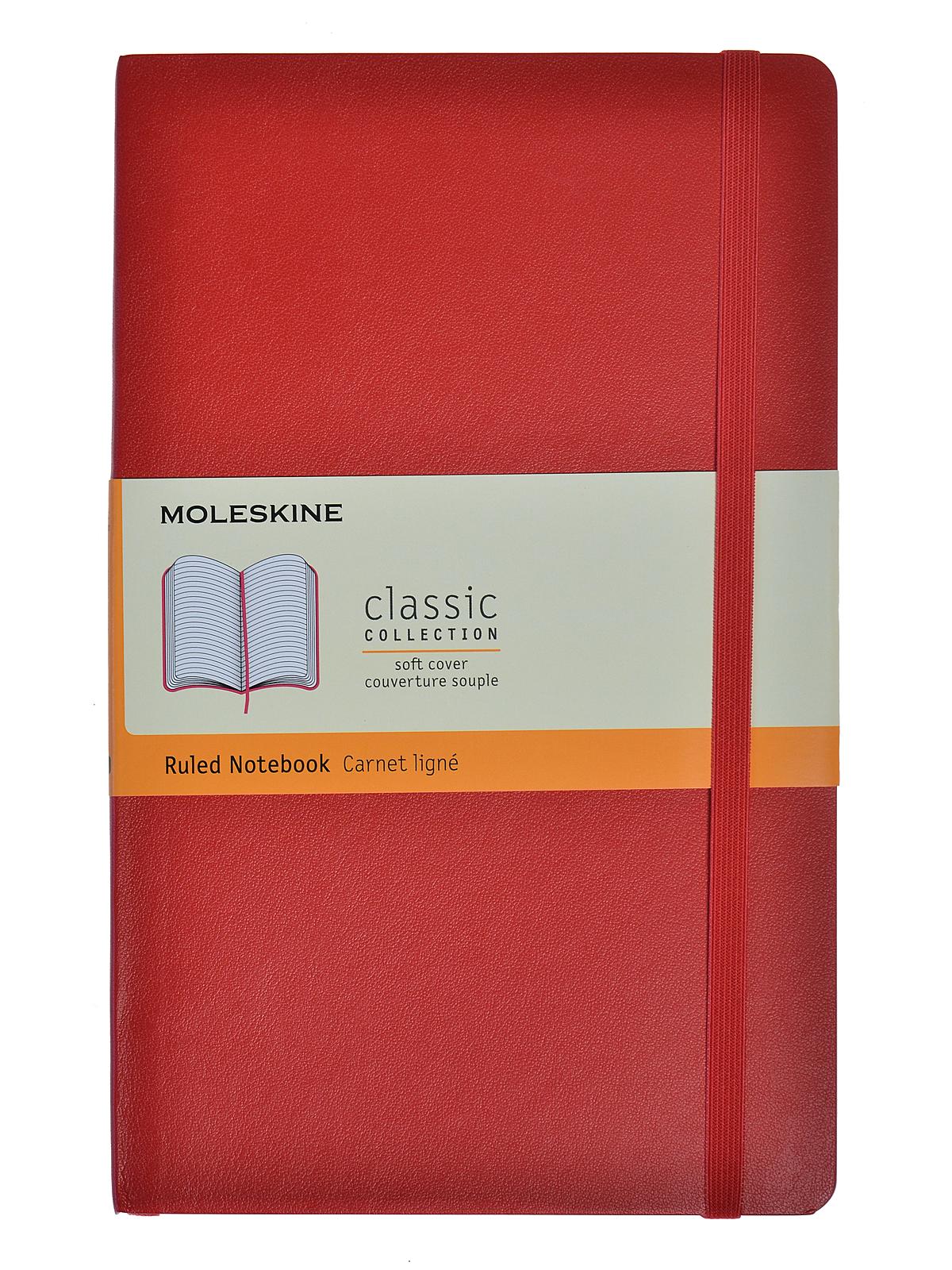 Classic Soft Cover Notebooks Red 5 In. X 8 1 4 In. 192 Pages, Lined