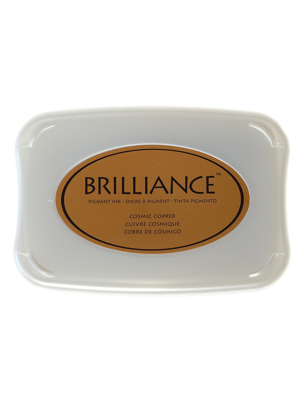 Brilliance Archival Pigment Ink pearlescent cosmic copper 3.75 in. x 2.625 in. pad