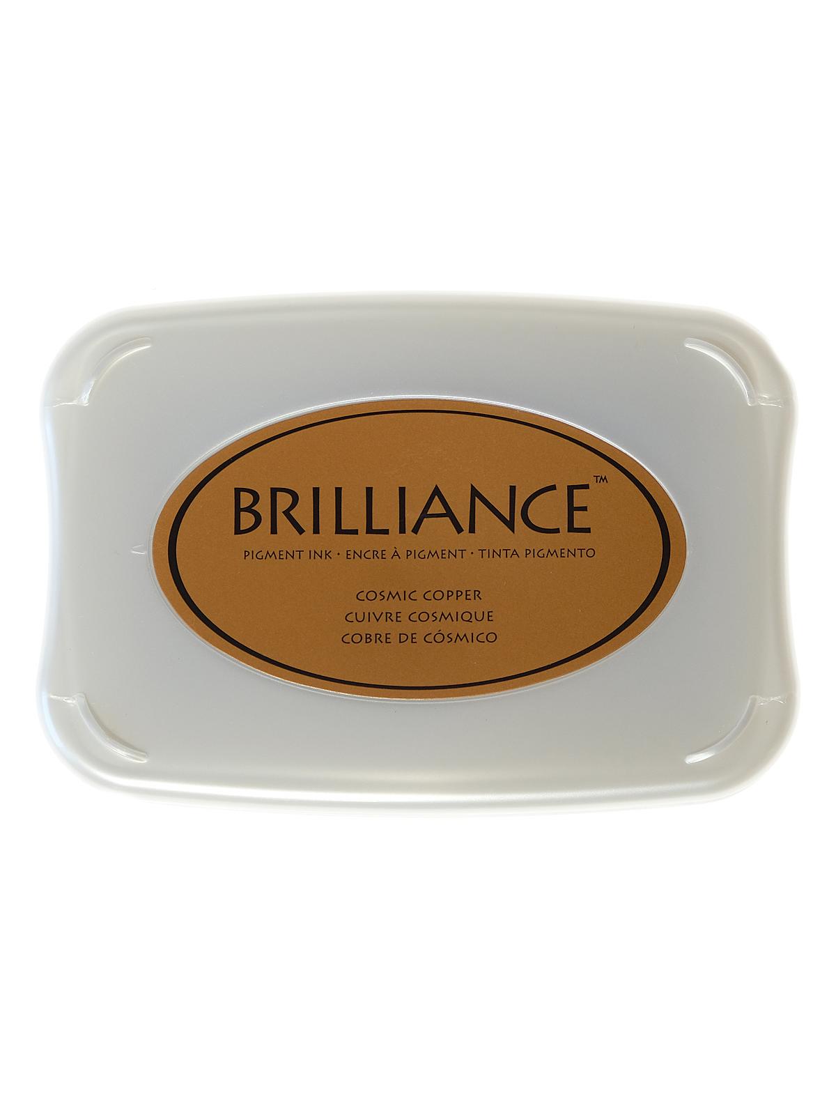 Brilliance Archival Pigment Ink Pearlescent Cosmic Copper 3.75 In. X 2.625 In. Pad