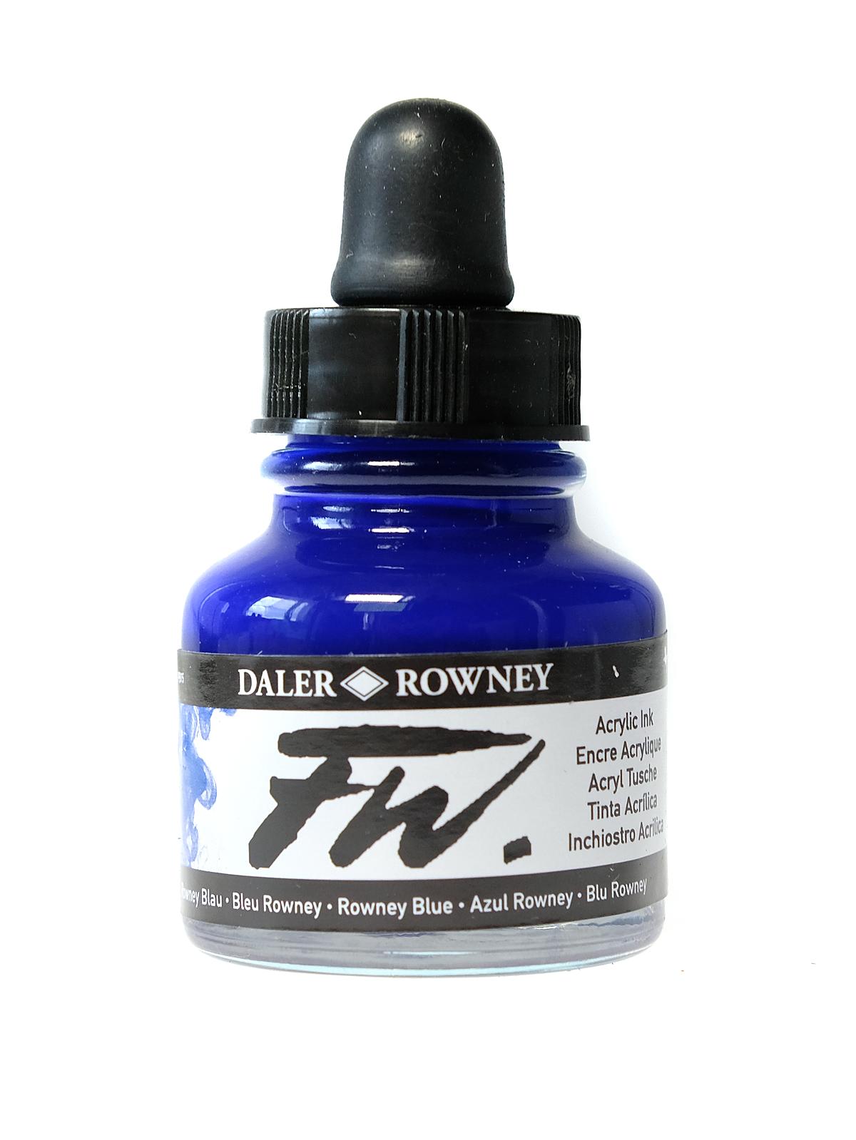 FW Artists' Ink Rowney blue 1 oz.