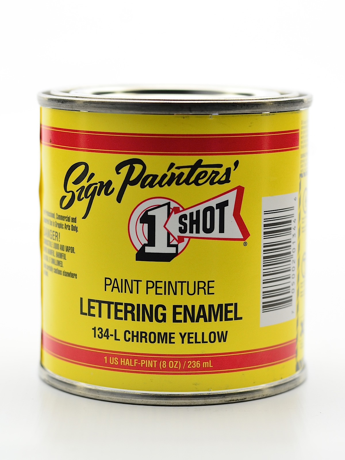 Lettering Enamel Chrome Yellow Half Pint 134L