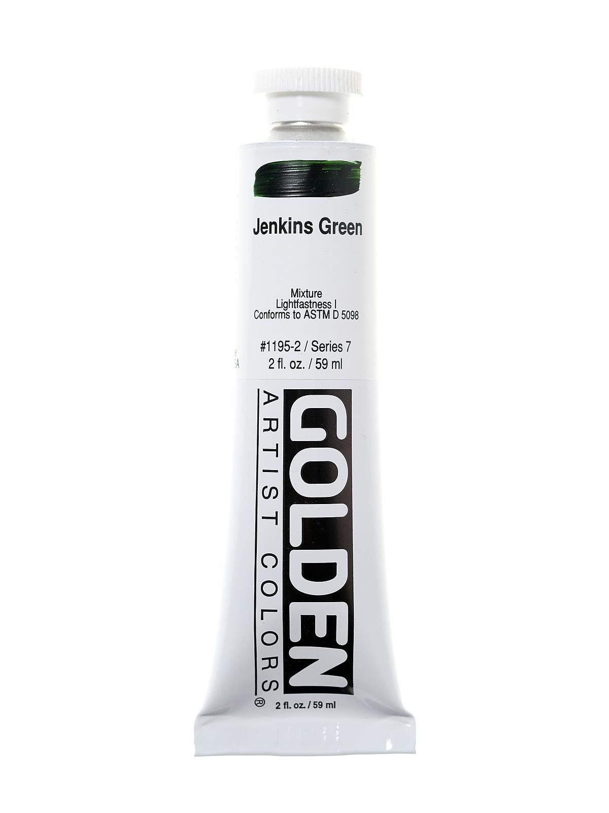 Heavy Body Acrylics Jenkins green 2 oz.
