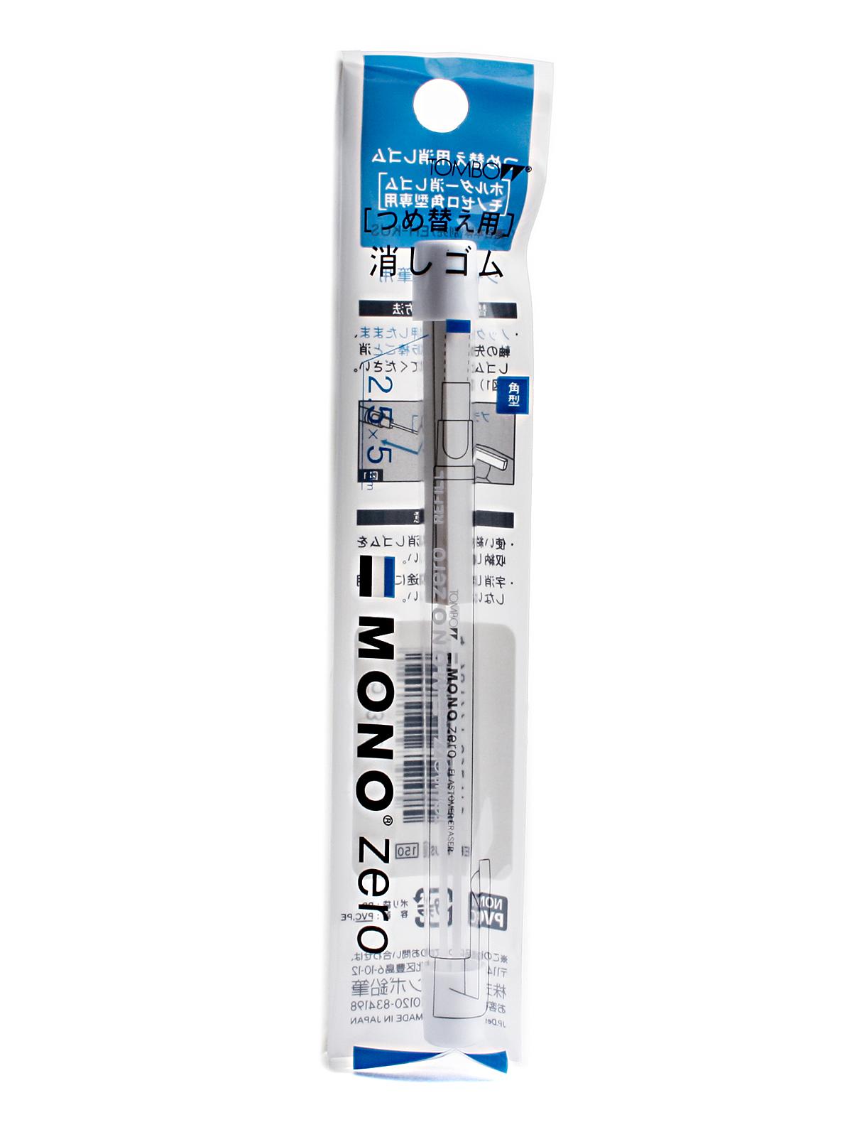 Mono Zero Erasers rectangular refill pack of 2