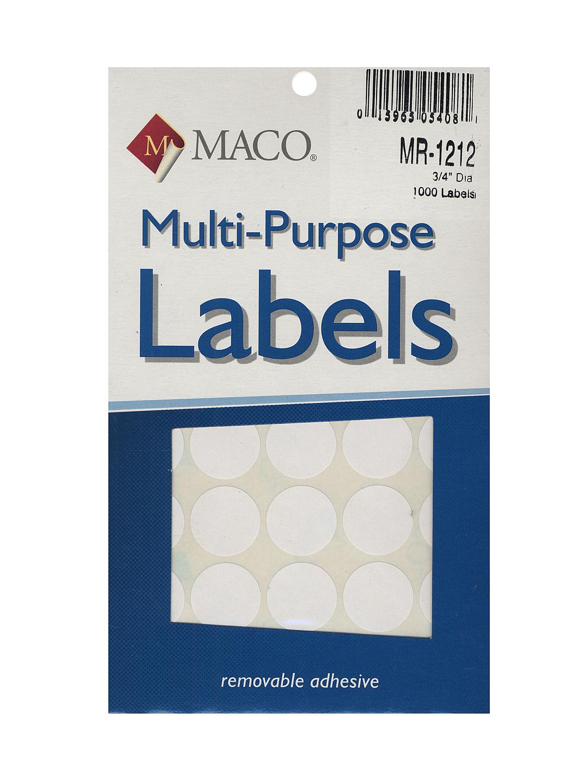 Multi-Purpose Handwrite Labels round 3 4 in. pack of 1000