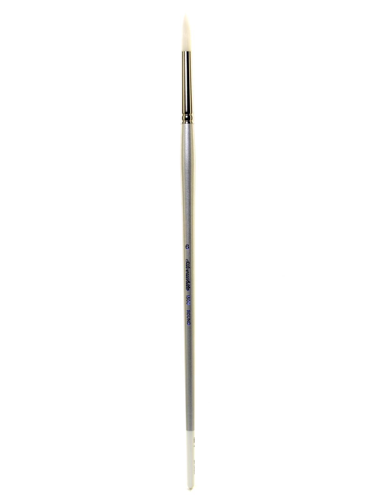 Silverwhite Series Synthetic Brushes Long Handle 6 round