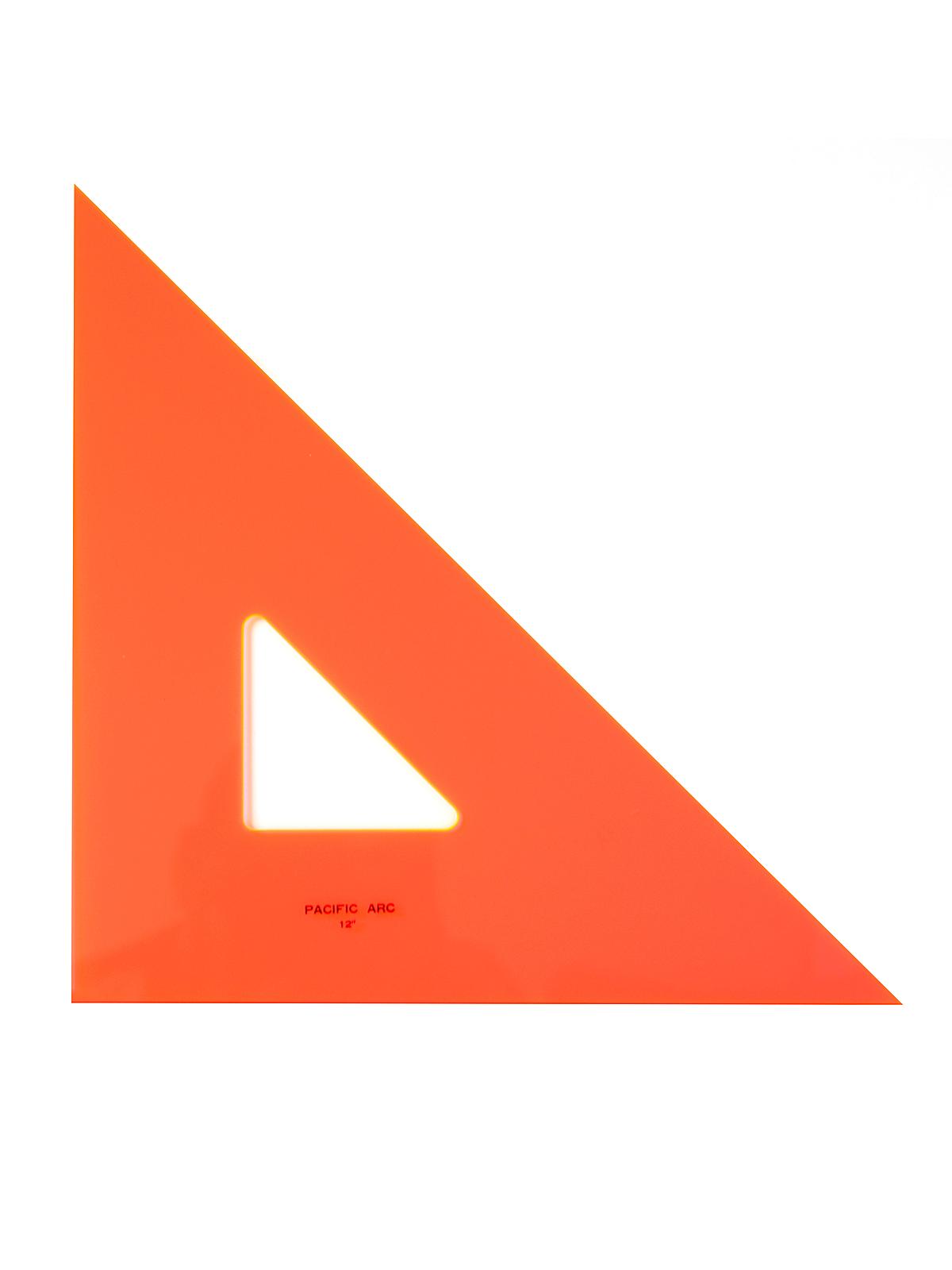 Professional Fluorescent Triangles 12 in. 45 90 degrees