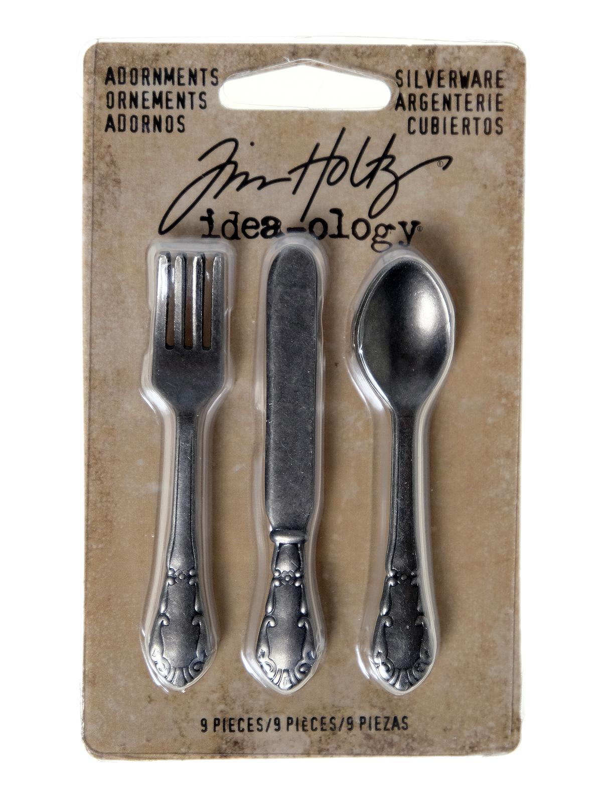 Idea-ology Findings Silverware Adornment Charms Pack Of 3