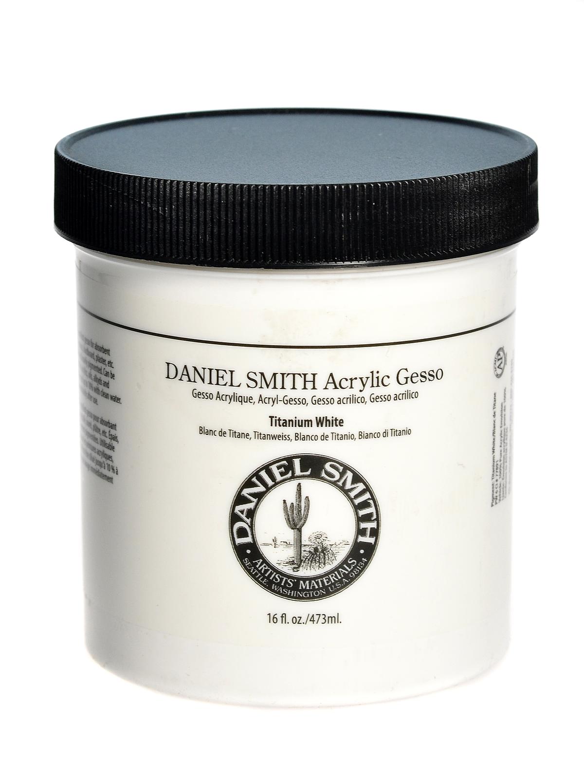 Acrylic Gesso white 16 oz.