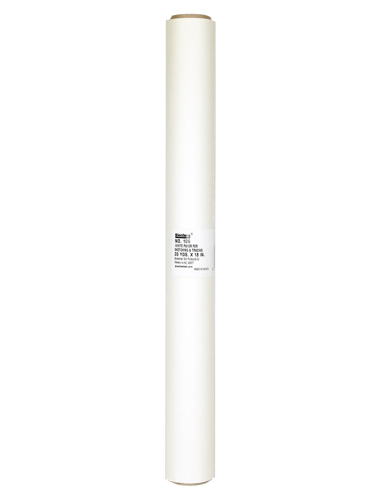 No.106 White Paper for Sketching & Tracing 18 in. x 20 yd. roll