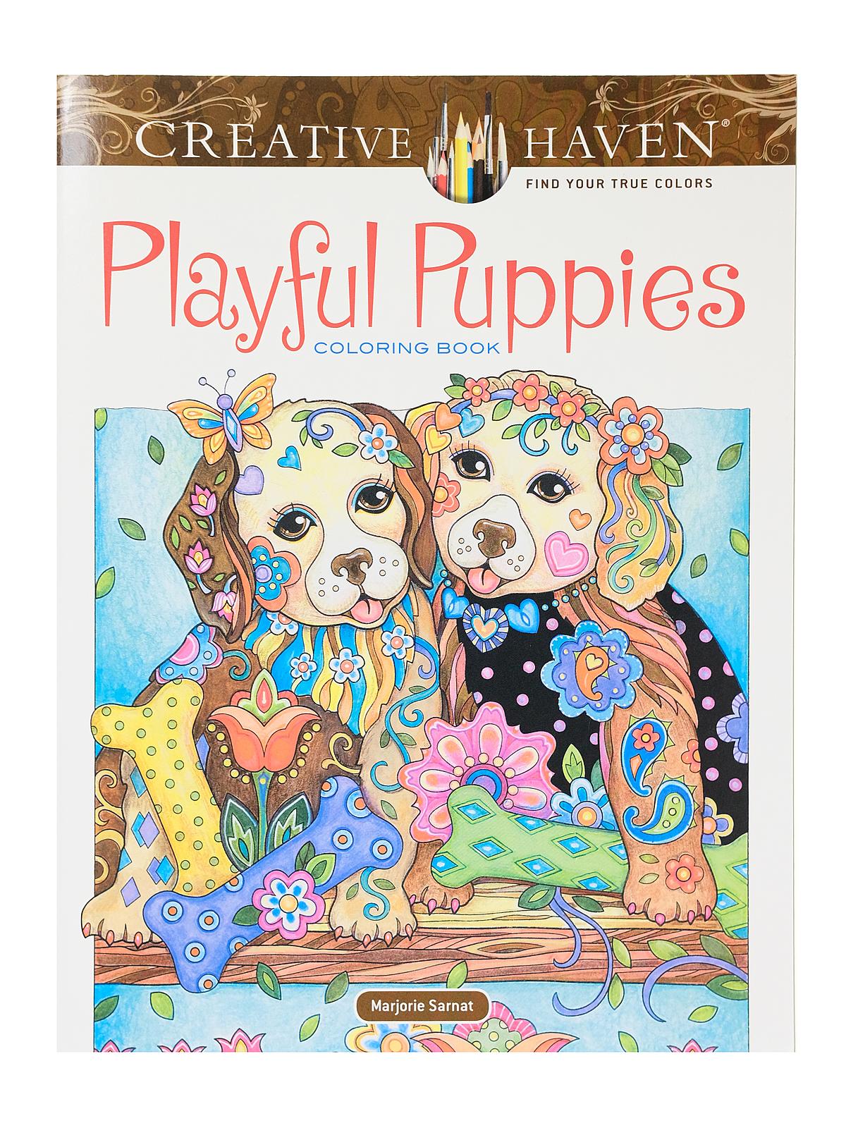 Creative Haven Coloring Books Playful Puppies