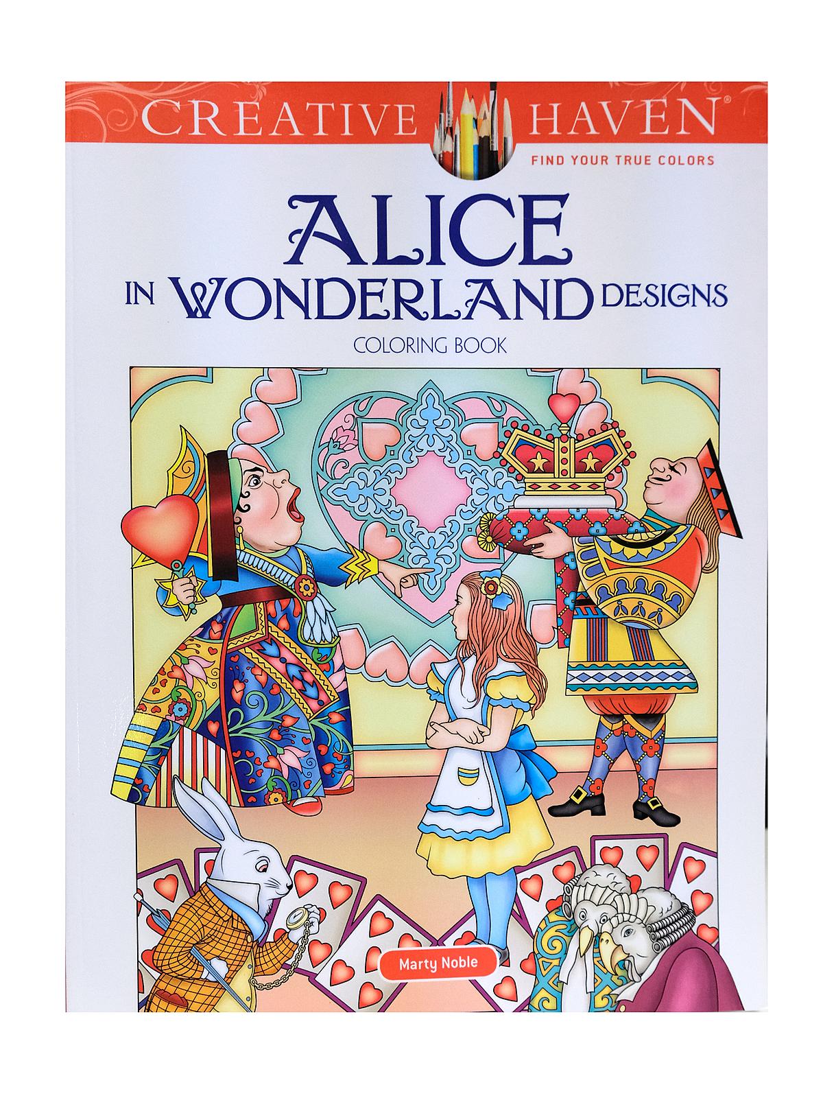 Creative Haven Coloring Books Alice in Wonderland Designs