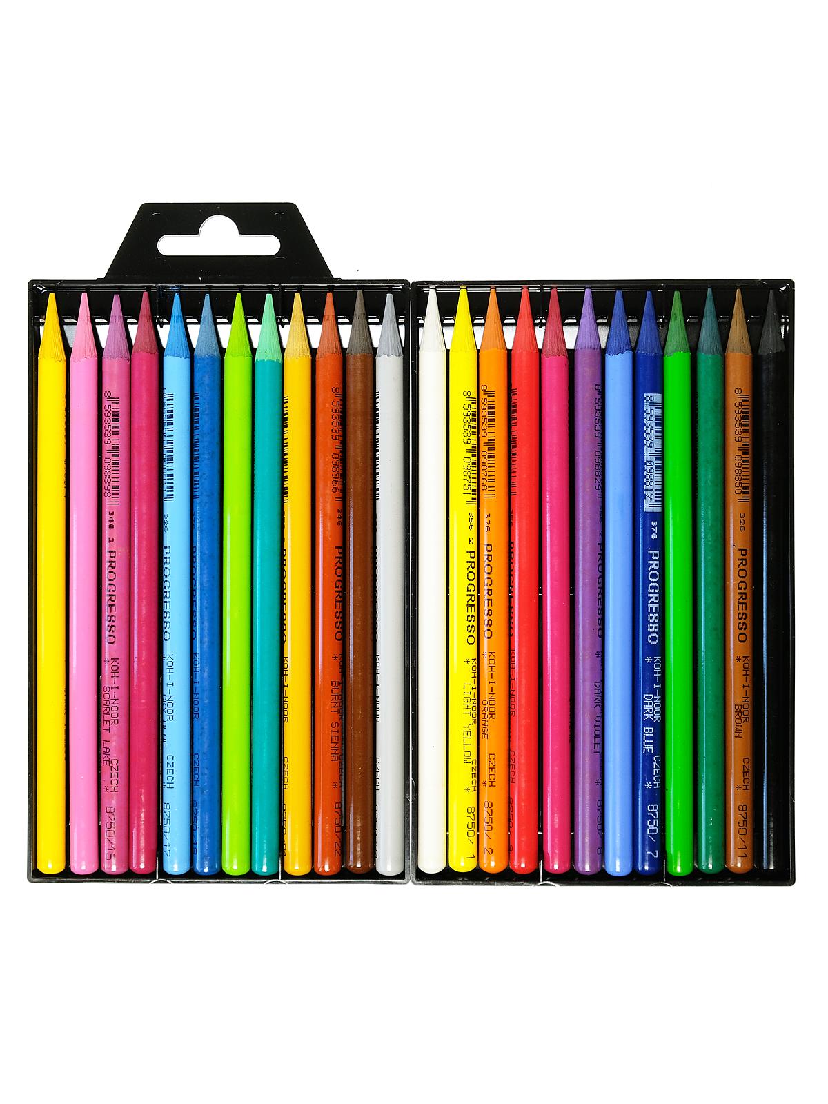 Progresso Woodless Colour Pencils assorted set of 24