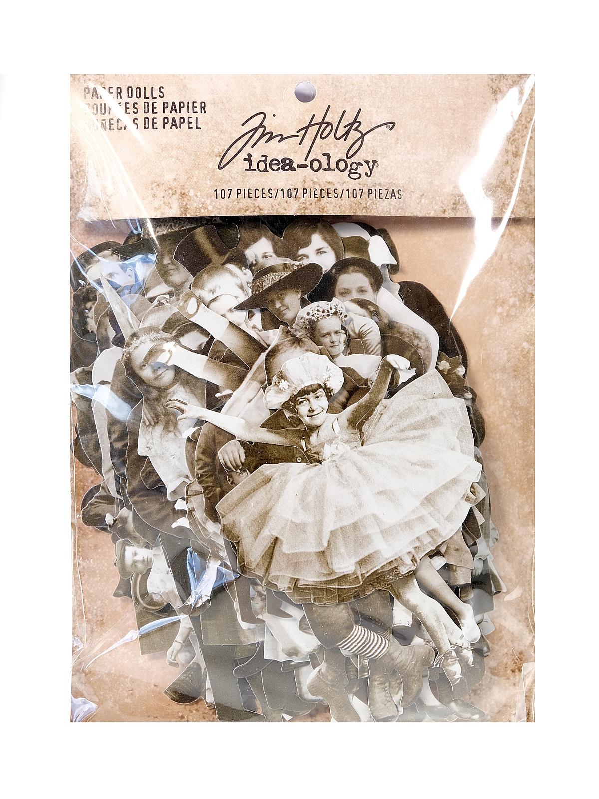 Idea-ology Paperie paper dolls clipped vintage portraits pack of 83