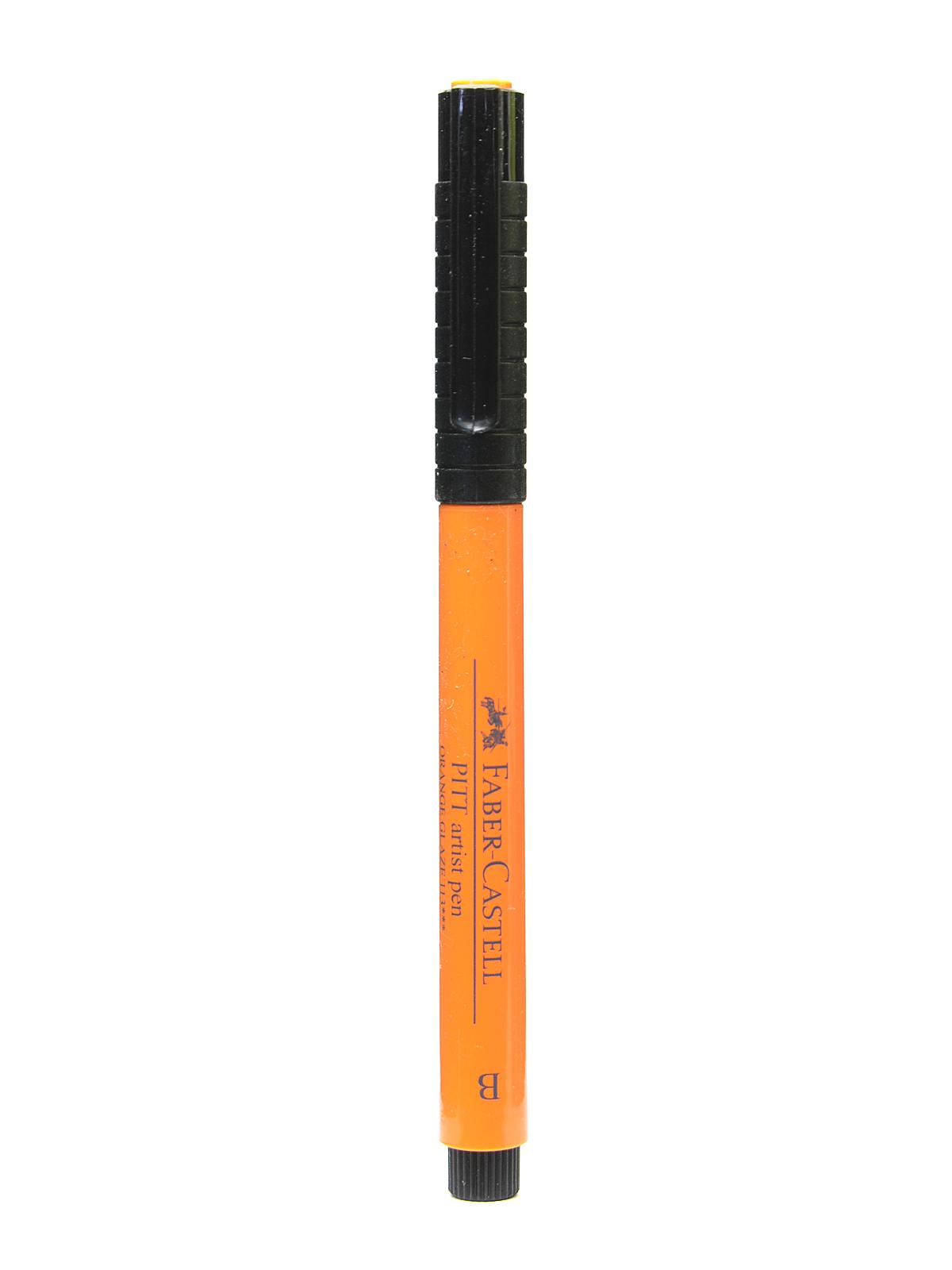 Pitt Artist Pens orange glaze brush 113