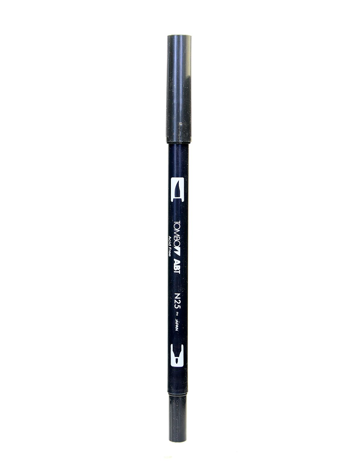 Dual End Brush Pen lamp black N25