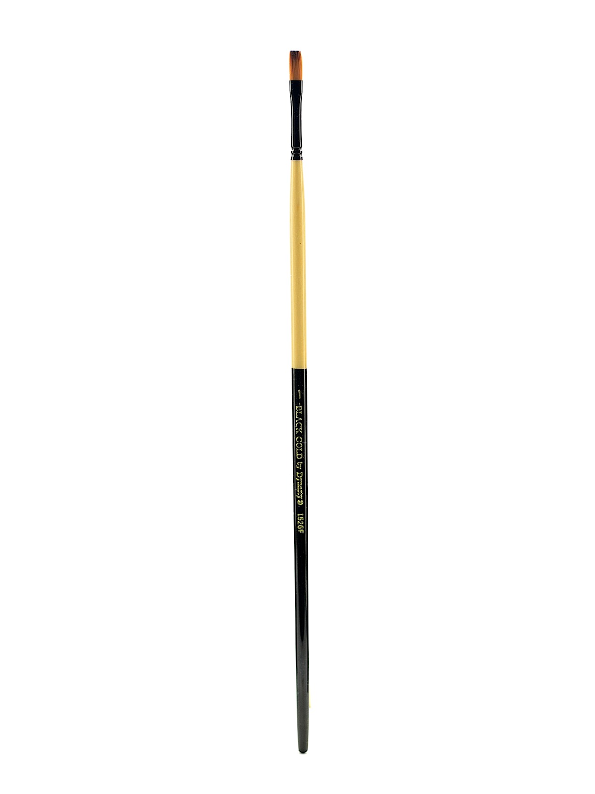 Black Gold Series Long Handled Synthetic Brushes 1 Flat 1526F